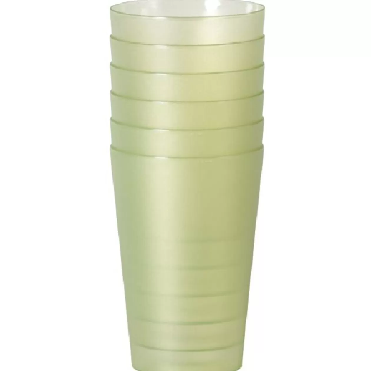 Gifi Gobelet plastique vert x6< Vaisselle Et Accessoires De Table