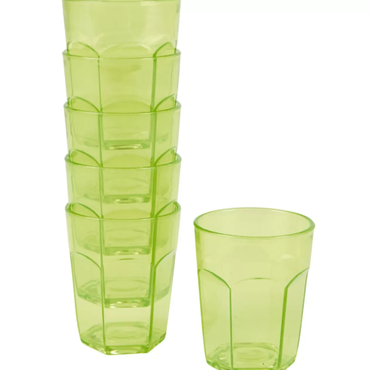 Gifi Gobelet plastique vert x6< Vaisselle Et Accessoires De Table