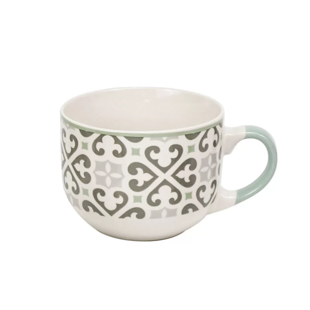 Jumbo en porcelaine motif Carreau de ciment gris 47 cl>Gifi Cheap