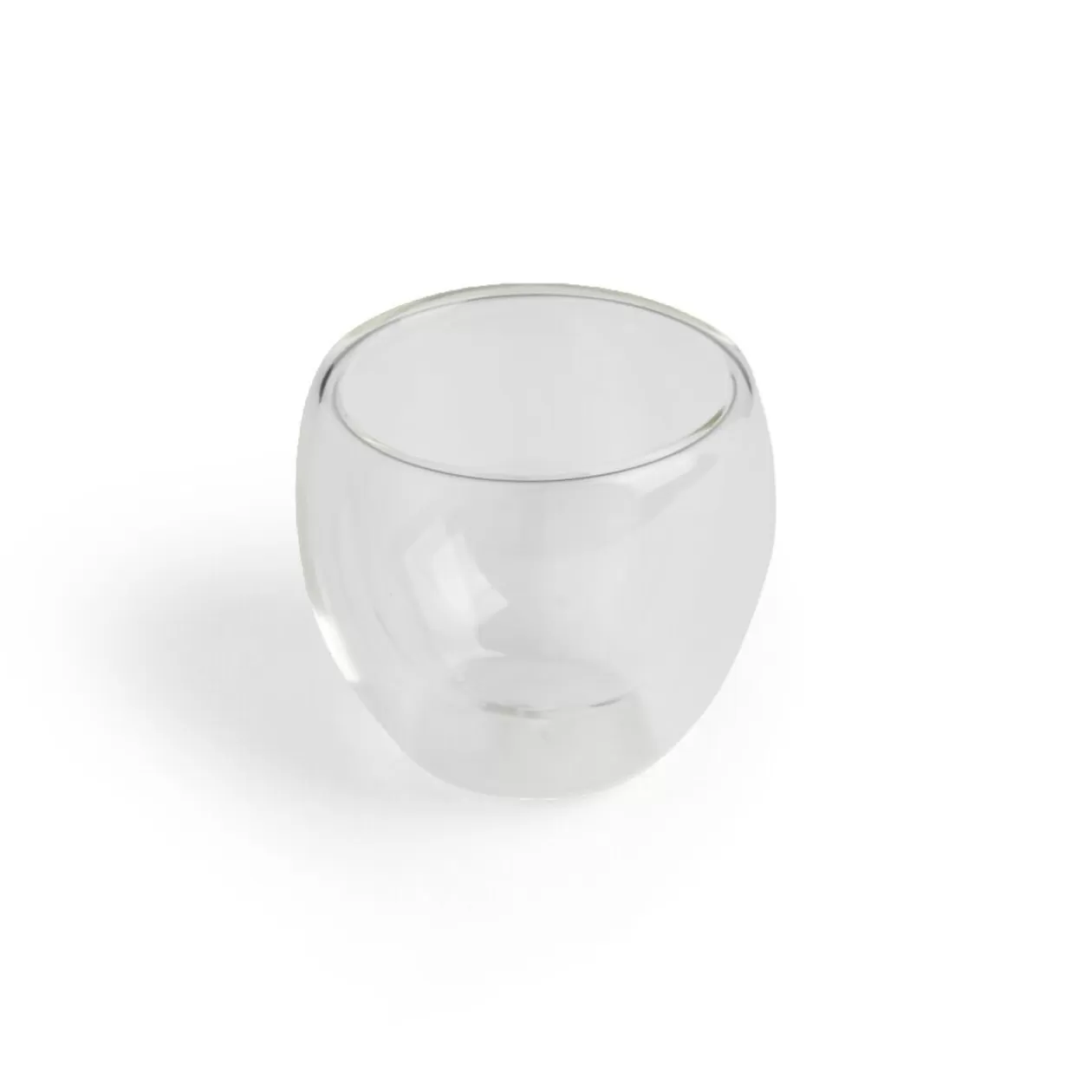 Gifi Lot de 2 tasses double paroi verre transparent 80ml< Vaisselle Et Accessoires De Table