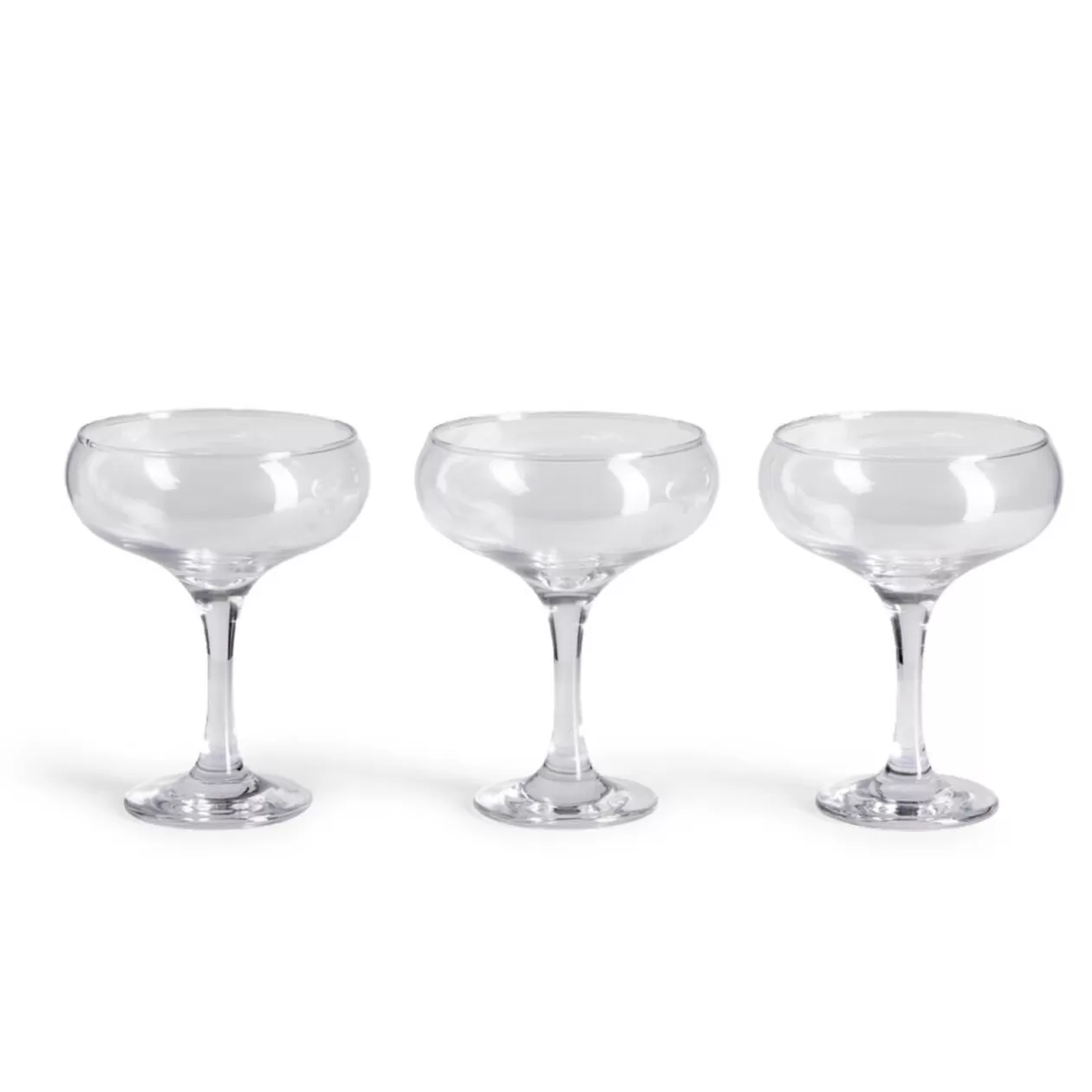 Gifi Lot de 3 coupes de champagne en verre 27cl< Vaisselle Et Accessoires De Table