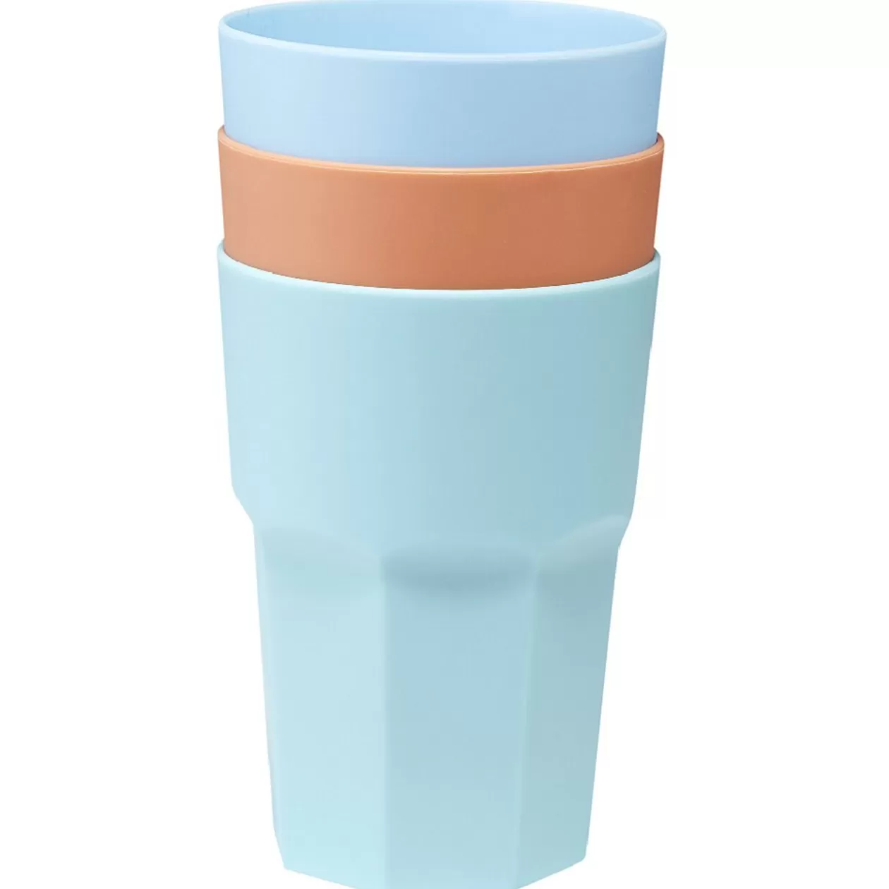 Lot de 3 gobelets colorés 380 ml>Gifi Store