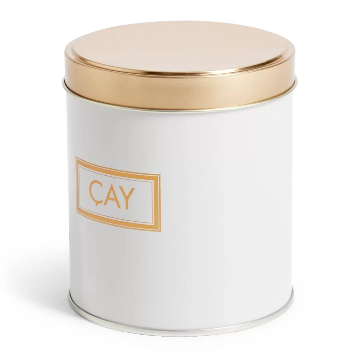 Gifi Lot de 3 pots à épices acier blanc et doré Ø9,9xH11,4cm< Vaisselle Et Accessoires De Table