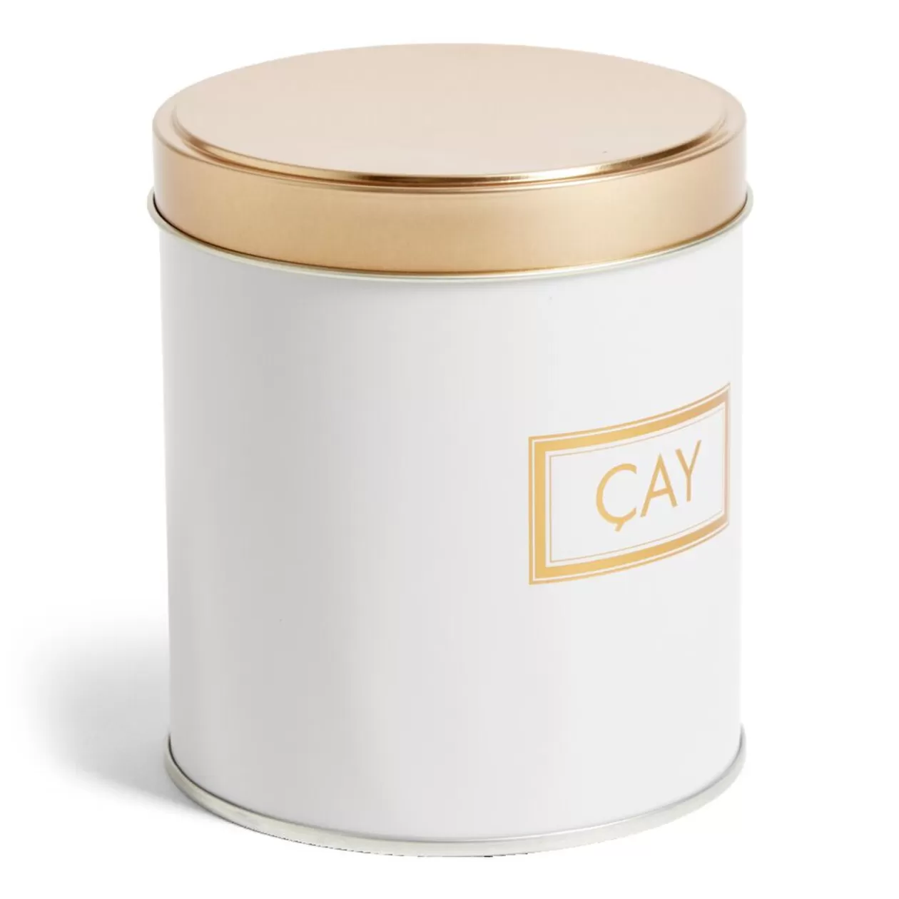 Gifi Lot de 3 pots à épices acier blanc et doré Ø9,9xH11,4cm< Vaisselle Et Accessoires De Table