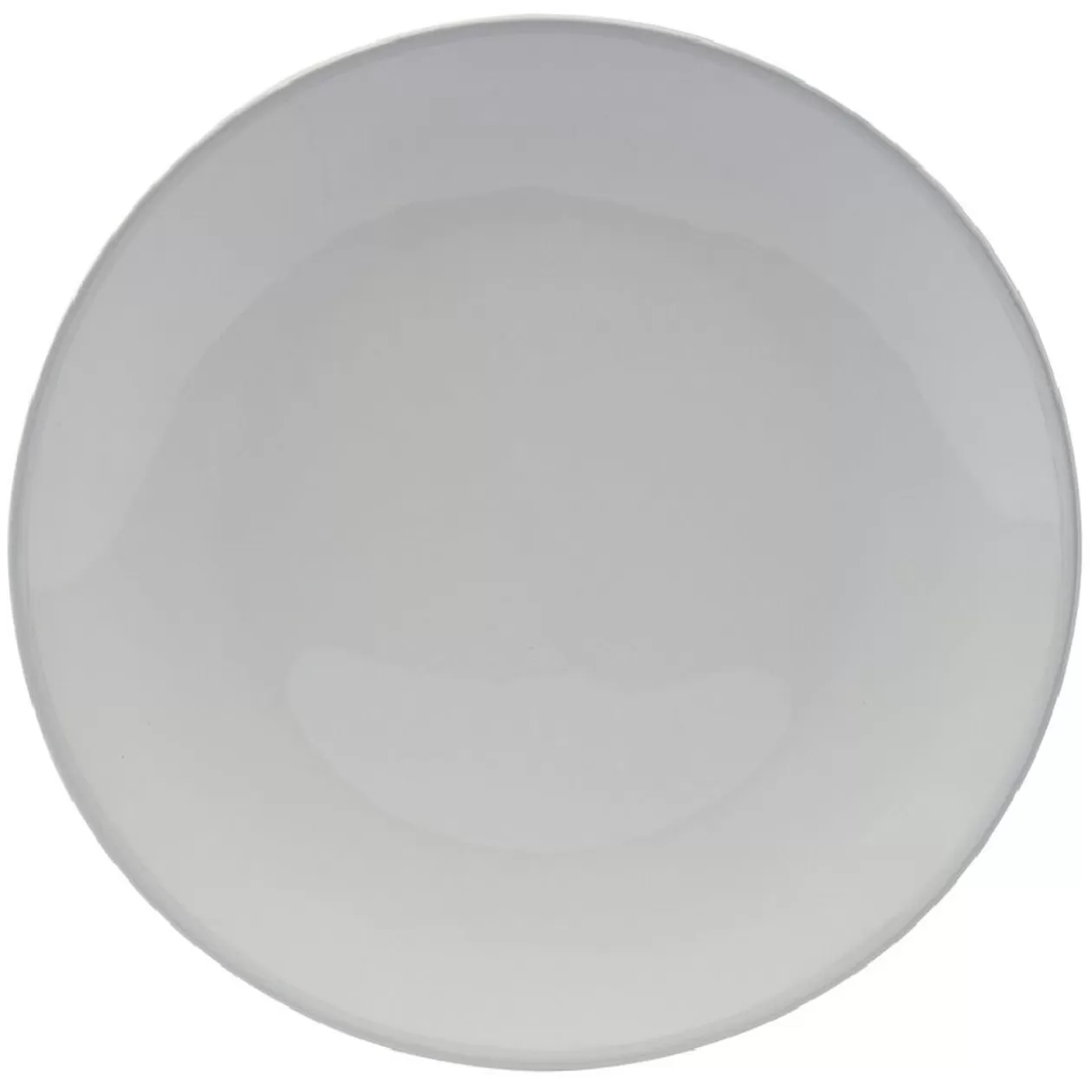 Gifi Lot de 4 assiettes plates rondes porcelaine blanche avec liseré coloré< Vaisselle Et Accessoires De Table