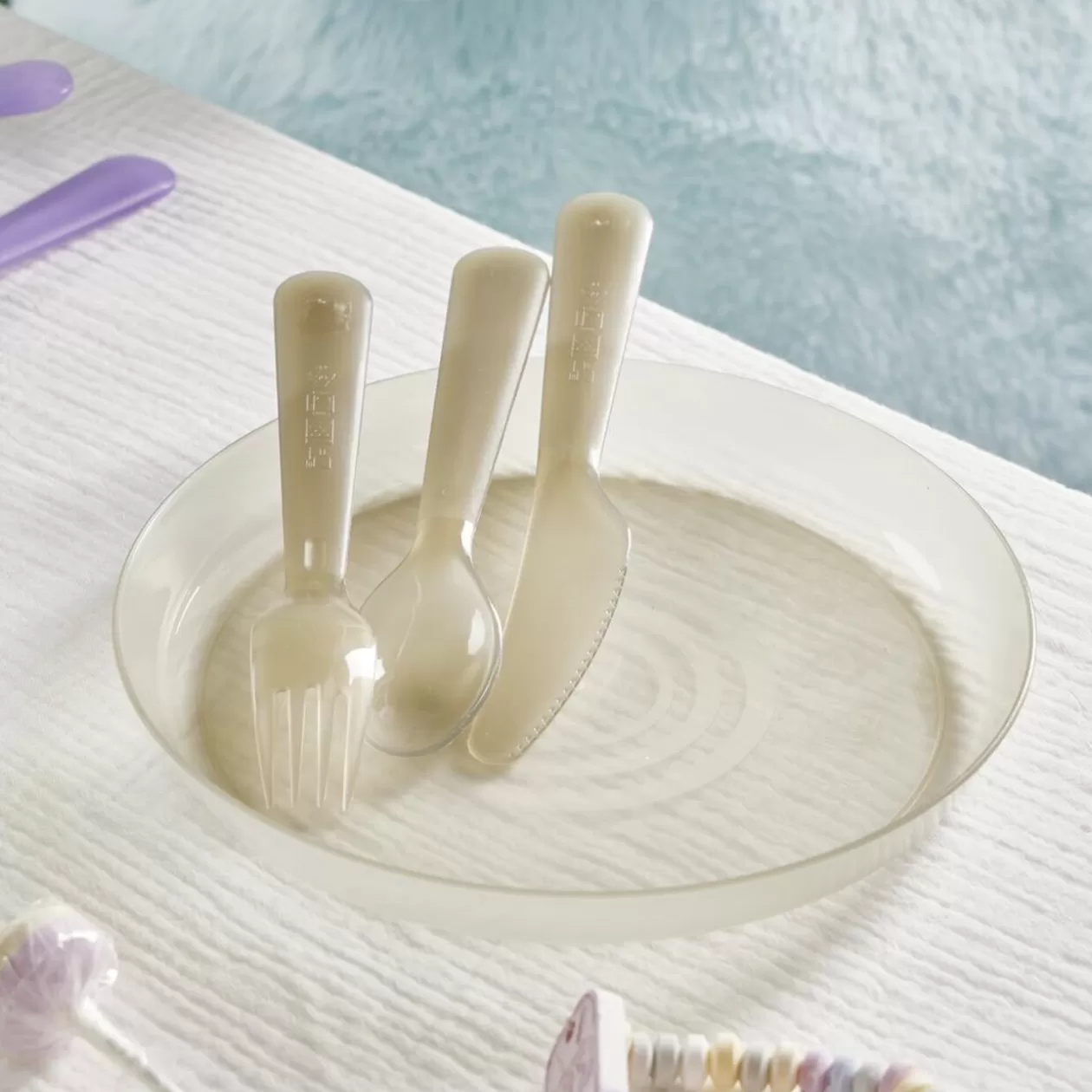 Lot de 4 assiettes pour enfant Ø18,5cm plastique coloré>Gifi Clearance