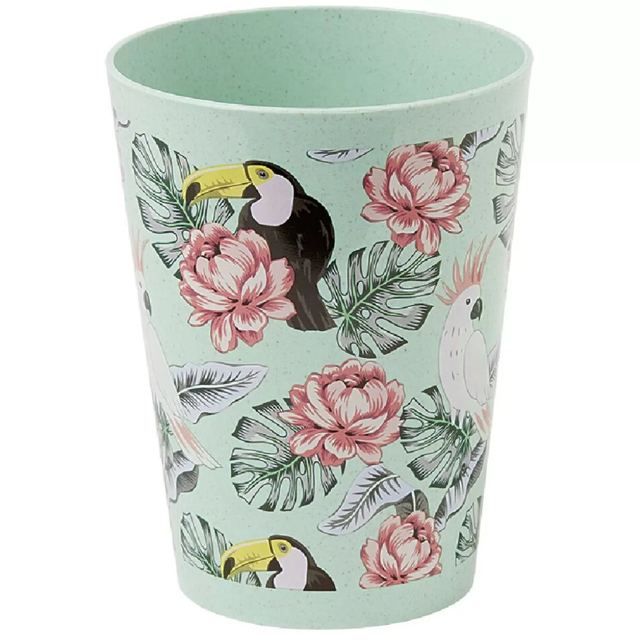 Gifi Lot de 4 gobelets décor oiseau et feuille 60 cl< Vaisselle Et Accessoires De Table