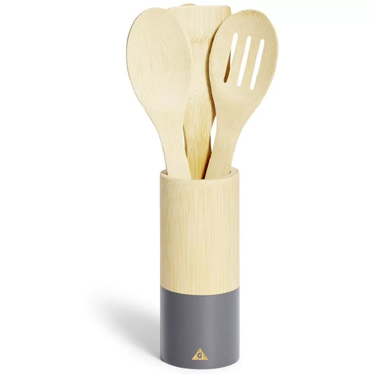 Gifi Lot de 4 ustensiles de cuisine dans pot en bambou< Préparation Culinaire