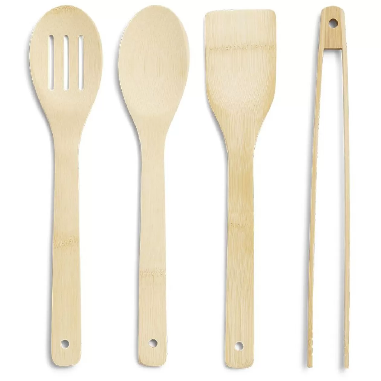 Gifi Lot de 4 ustensiles de cuisine dans pot en bambou< Préparation Culinaire