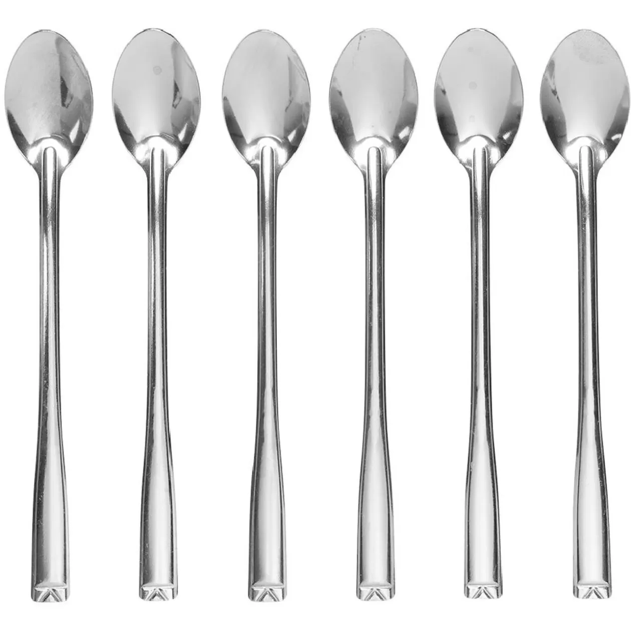 Lot de 6 cuillères à mazagran en inox>Gifi Outlet