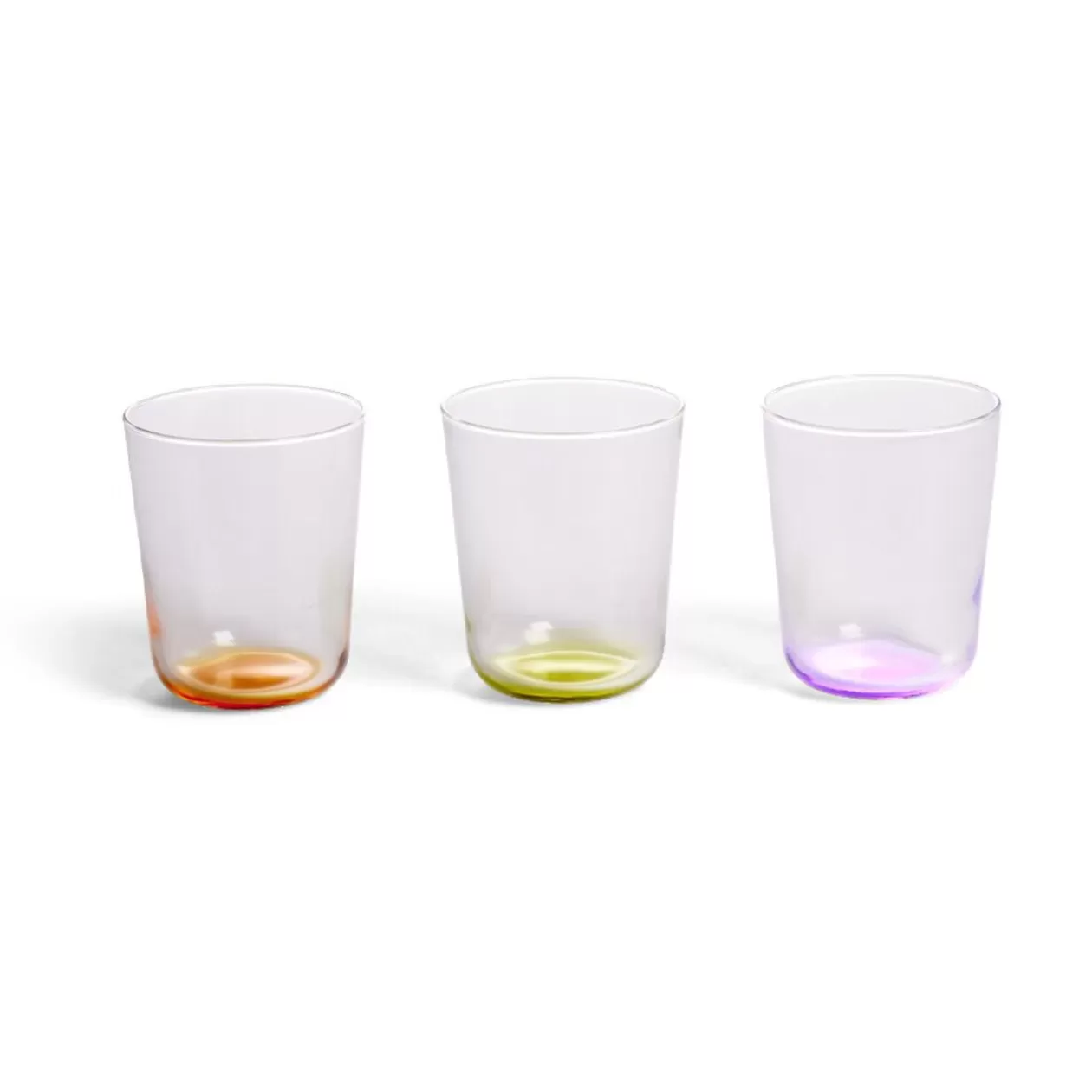 Gifi Lot de 6 verres 31cl transparents avec fond coloré< Vaisselle Et Accessoires De Table