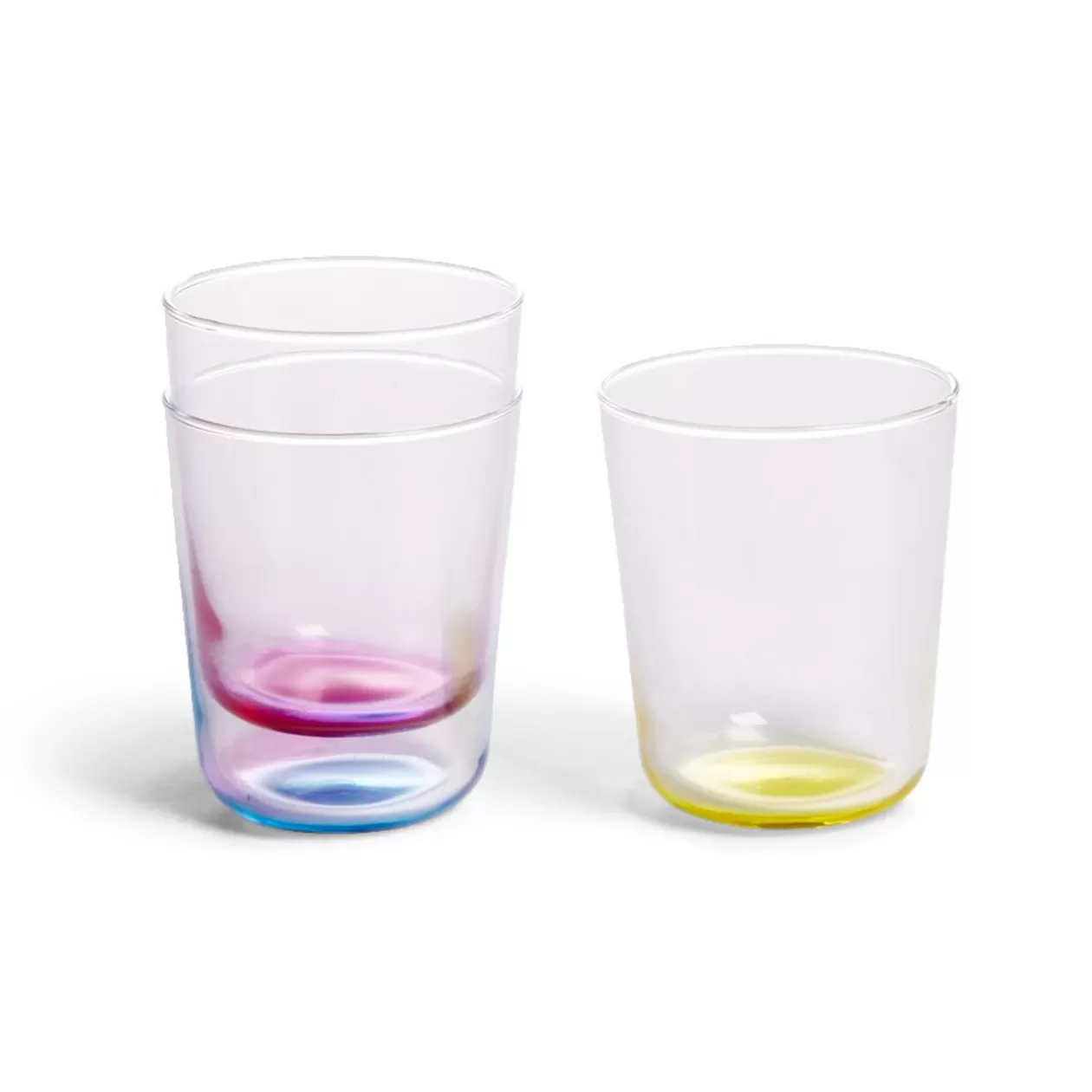 Gifi Lot de 6 verres 31cl transparents avec fond coloré< Vaisselle Et Accessoires De Table