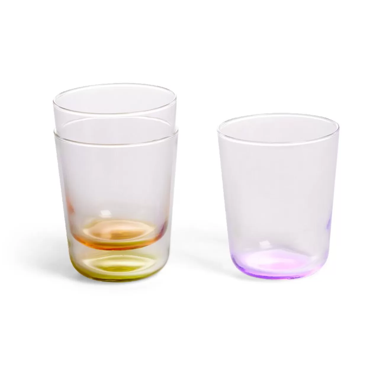 Gifi Lot de 6 verres 31cl transparents avec fond coloré< Vaisselle Et Accessoires De Table