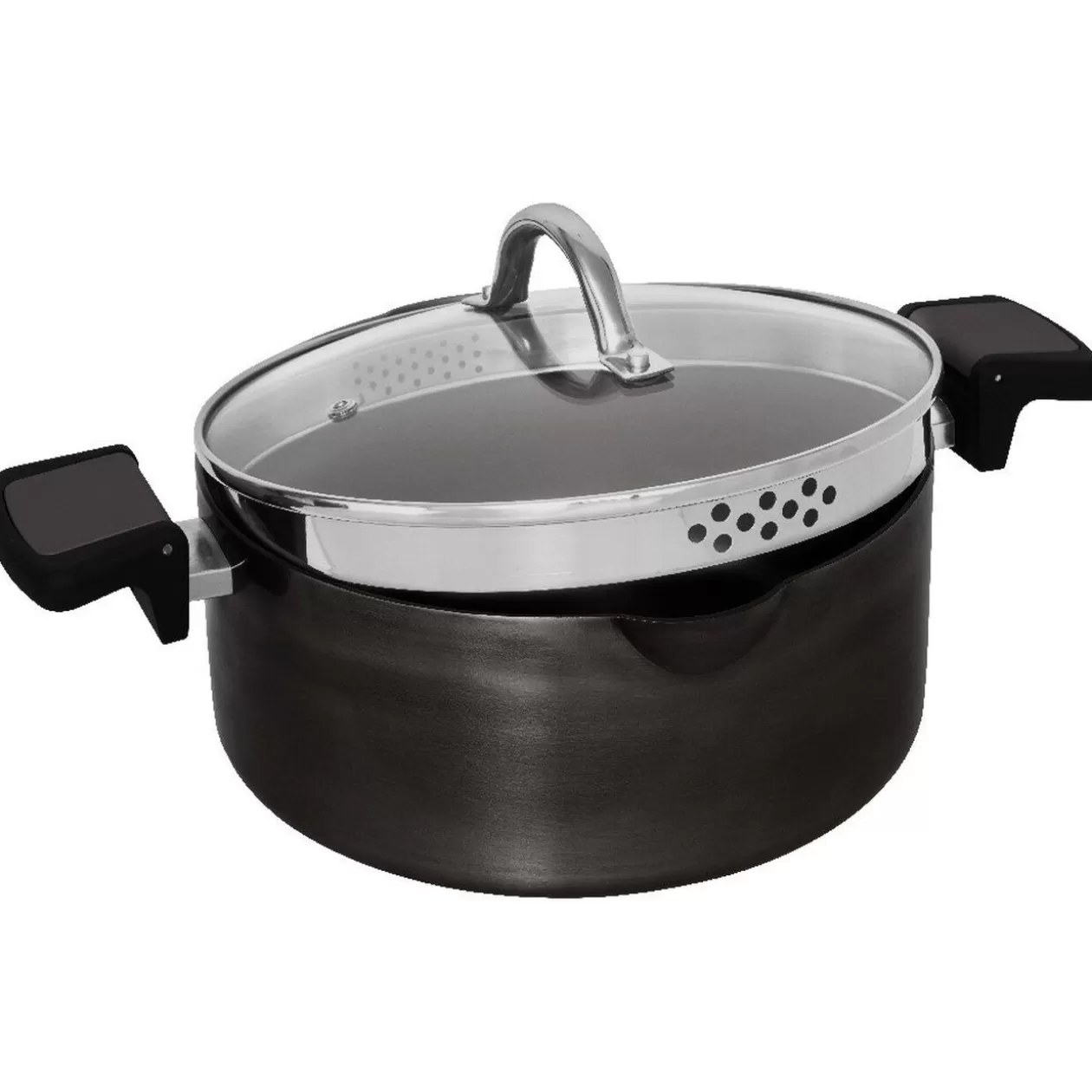 Gifi Marmite avec couvercle passoire ø 24 cm< Cuisson