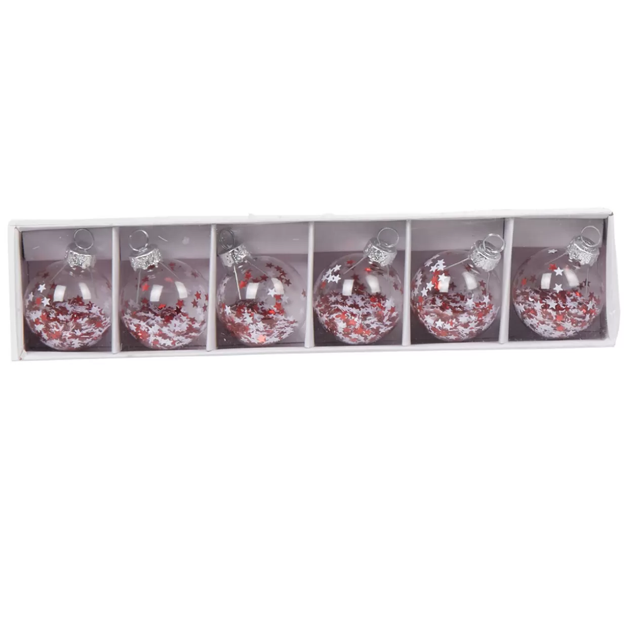 Marque-place de Noël blanc et rouge x 6>Gifi Cheap
