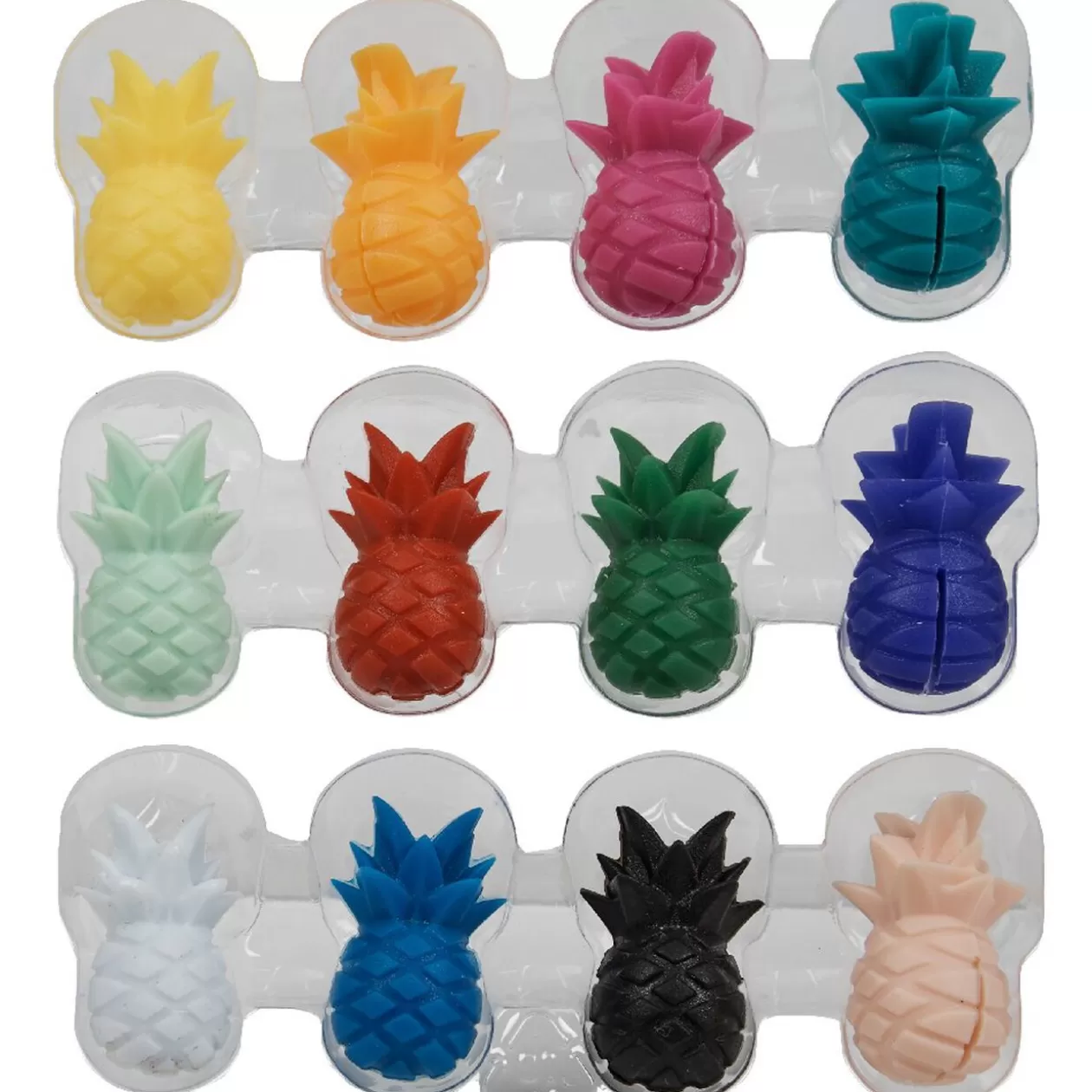 Gifi Marqueur pour verre en silicone ananas X 12< Vaisselle Et Accessoires De Table
