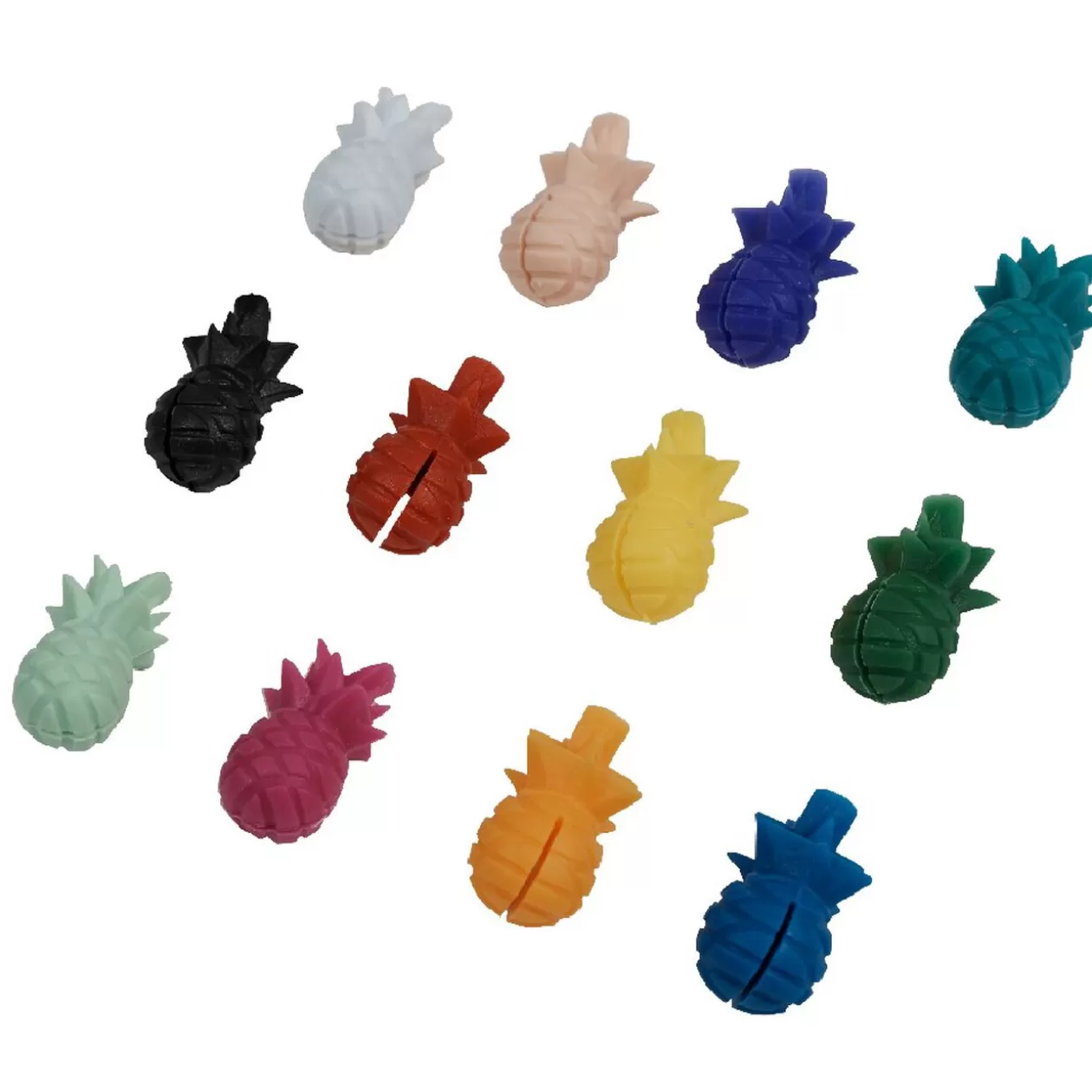 Gifi Marqueur pour verre en silicone ananas X 12< Vaisselle Et Accessoires De Table