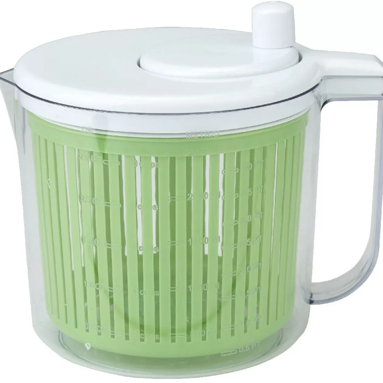 Gifi Mini essoreuse à salade vert et blanc< Préparation Culinaire
