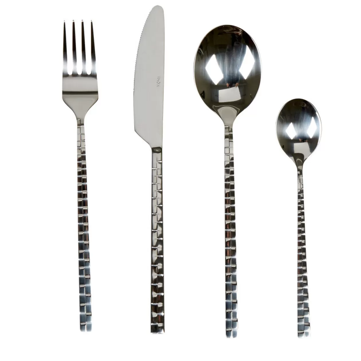 Gifi Ménagère 16 pièces manche motif damassé< Vaisselle Et Accessoires De Table