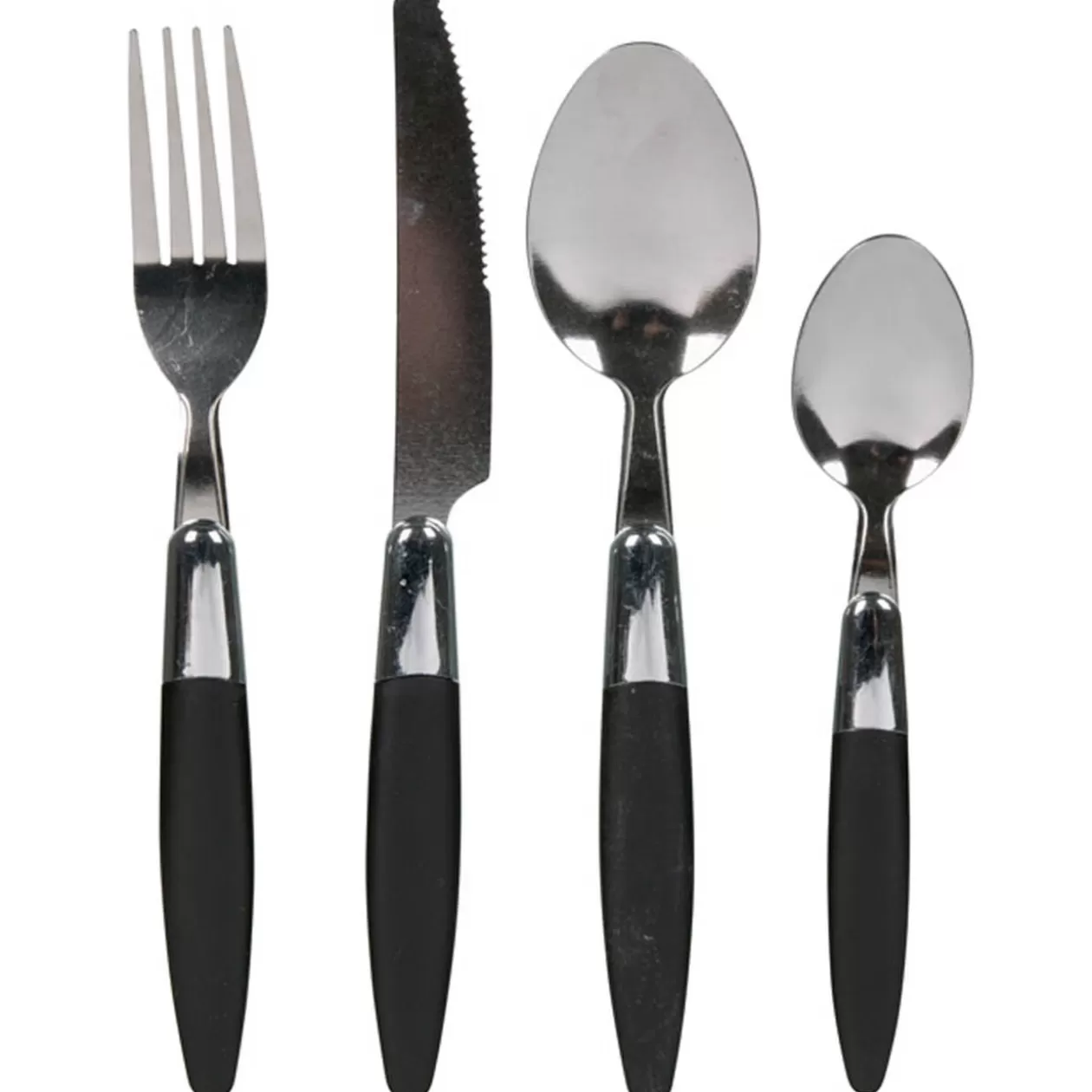 Ménagère 24 pièces noire>Gifi Discount