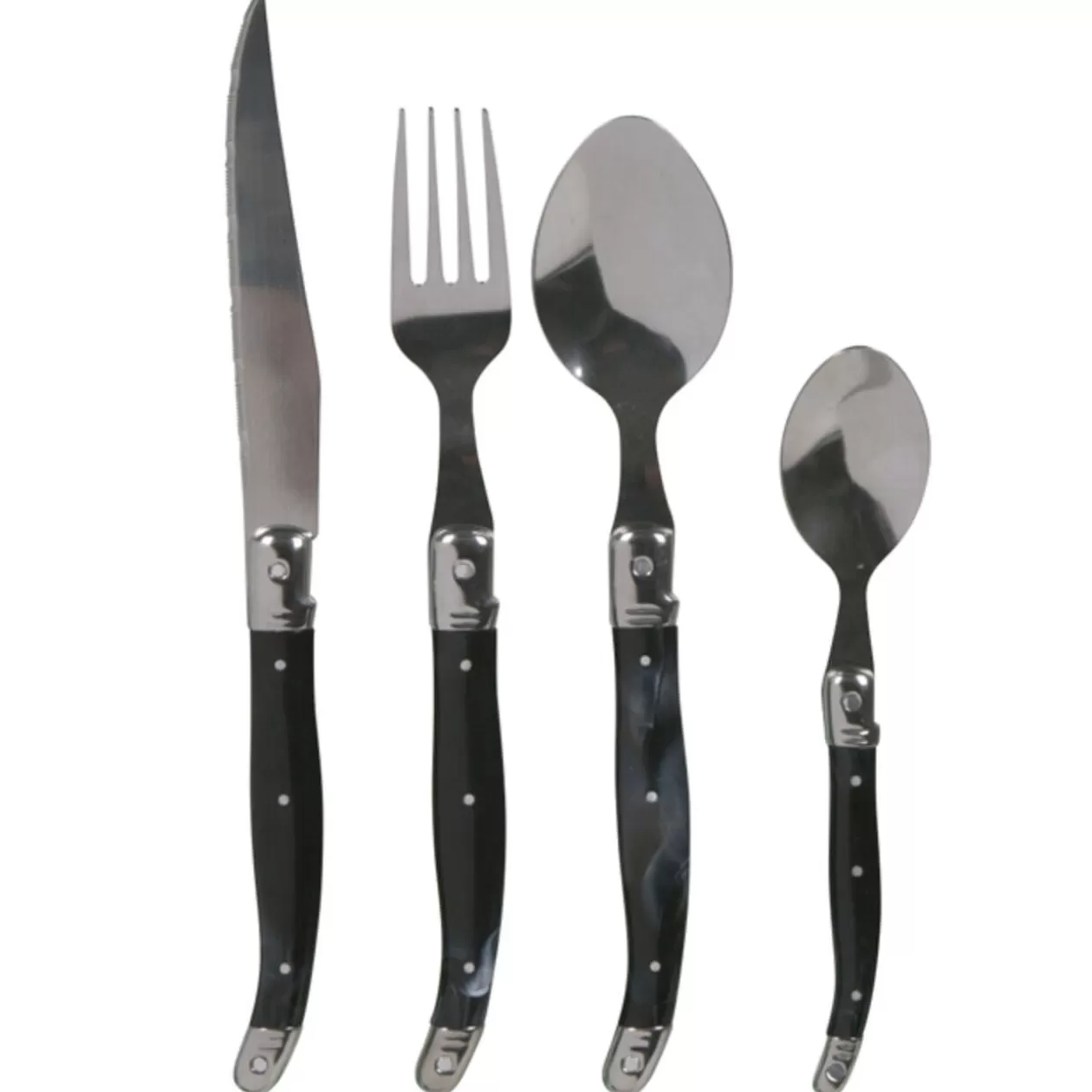 Gifi Ménagère 24 pièces noire Muranu< Vaisselle Et Accessoires De Table