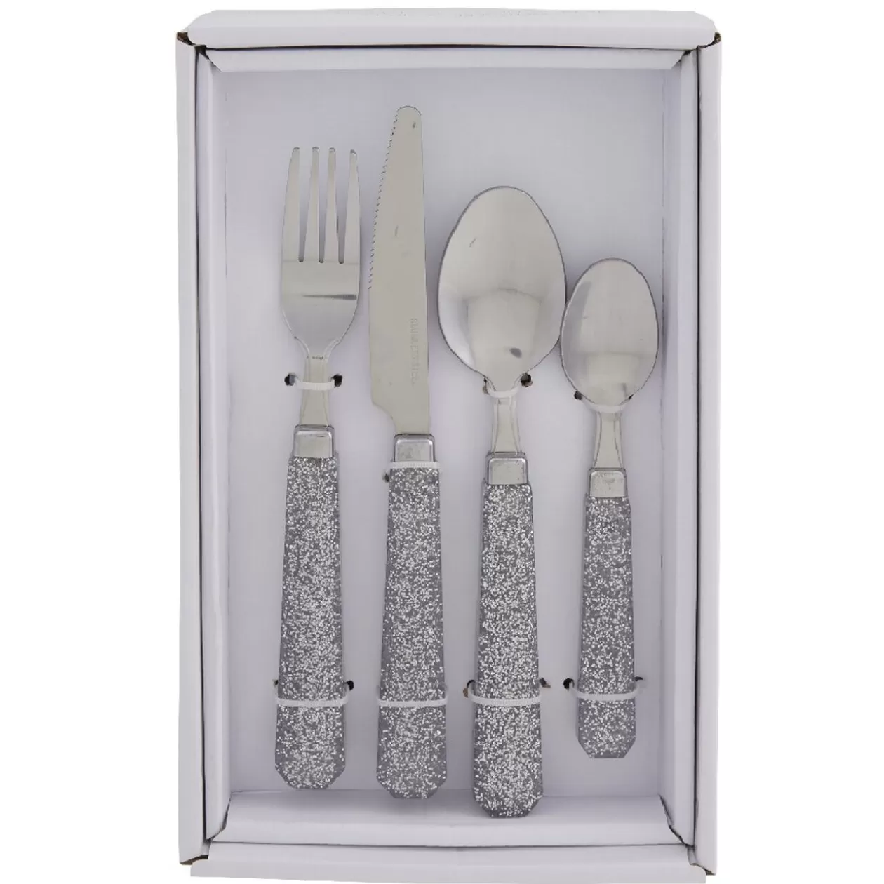 Gifi Ménagère 24 pièces paillettes argenté< Préparation Culinaire