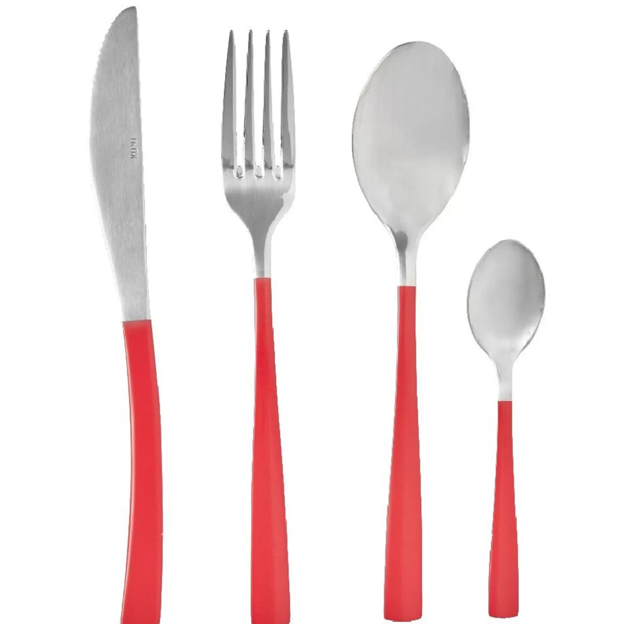 Ménagère de 16 couverts manche rouge>Gifi Fashion