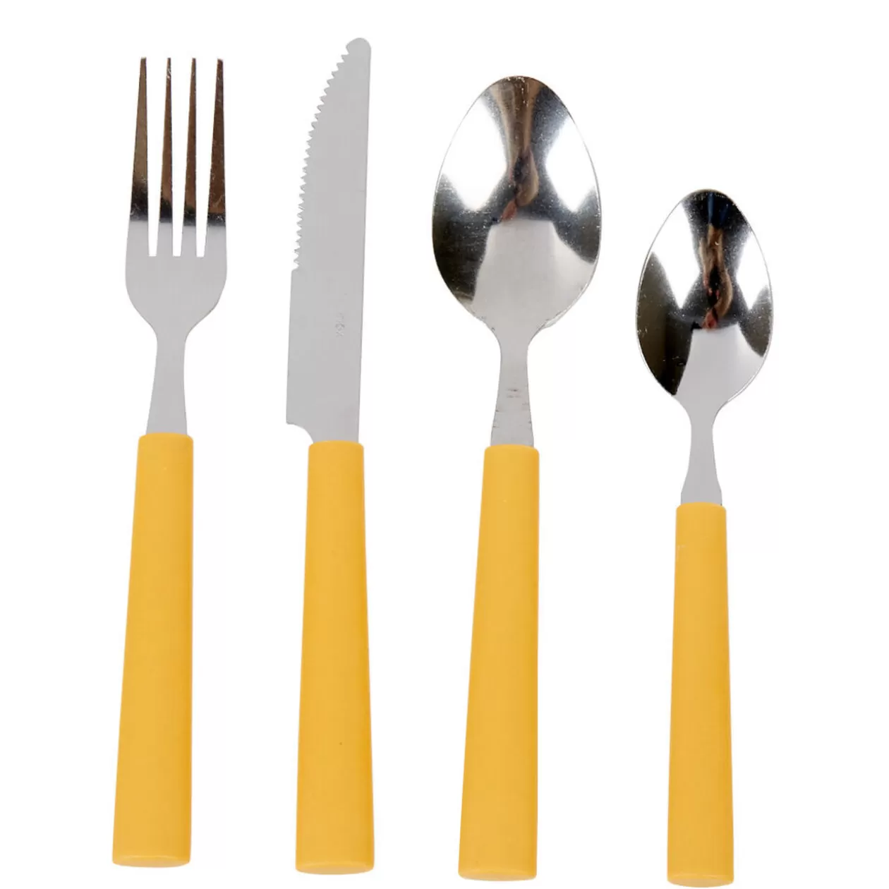 Gifi Ménagère inox 16 pièces moutarde< Vaisselle Et Accessoires De Table