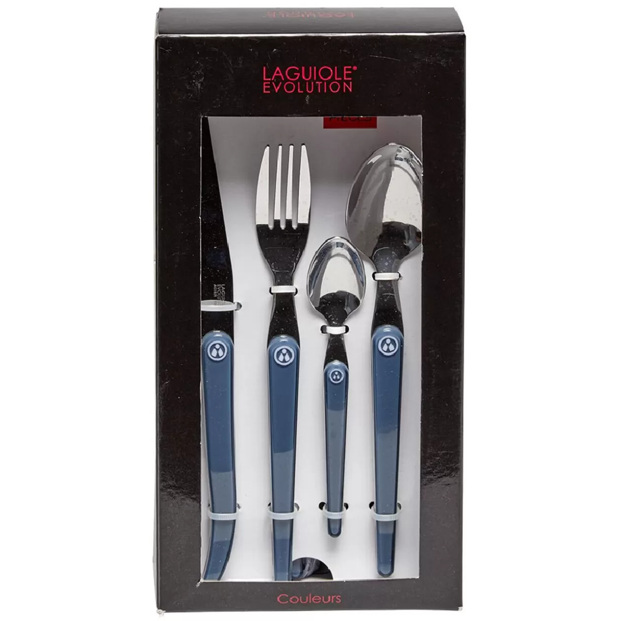 Ménagère Laguiole Evolution 16 pièces bleu>Gifi Store