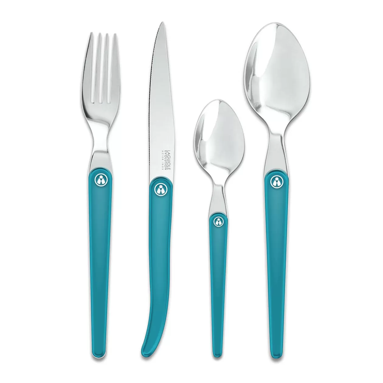 Ménagère Laguiole Evolution 16 pièces turquoise>Gifi Shop