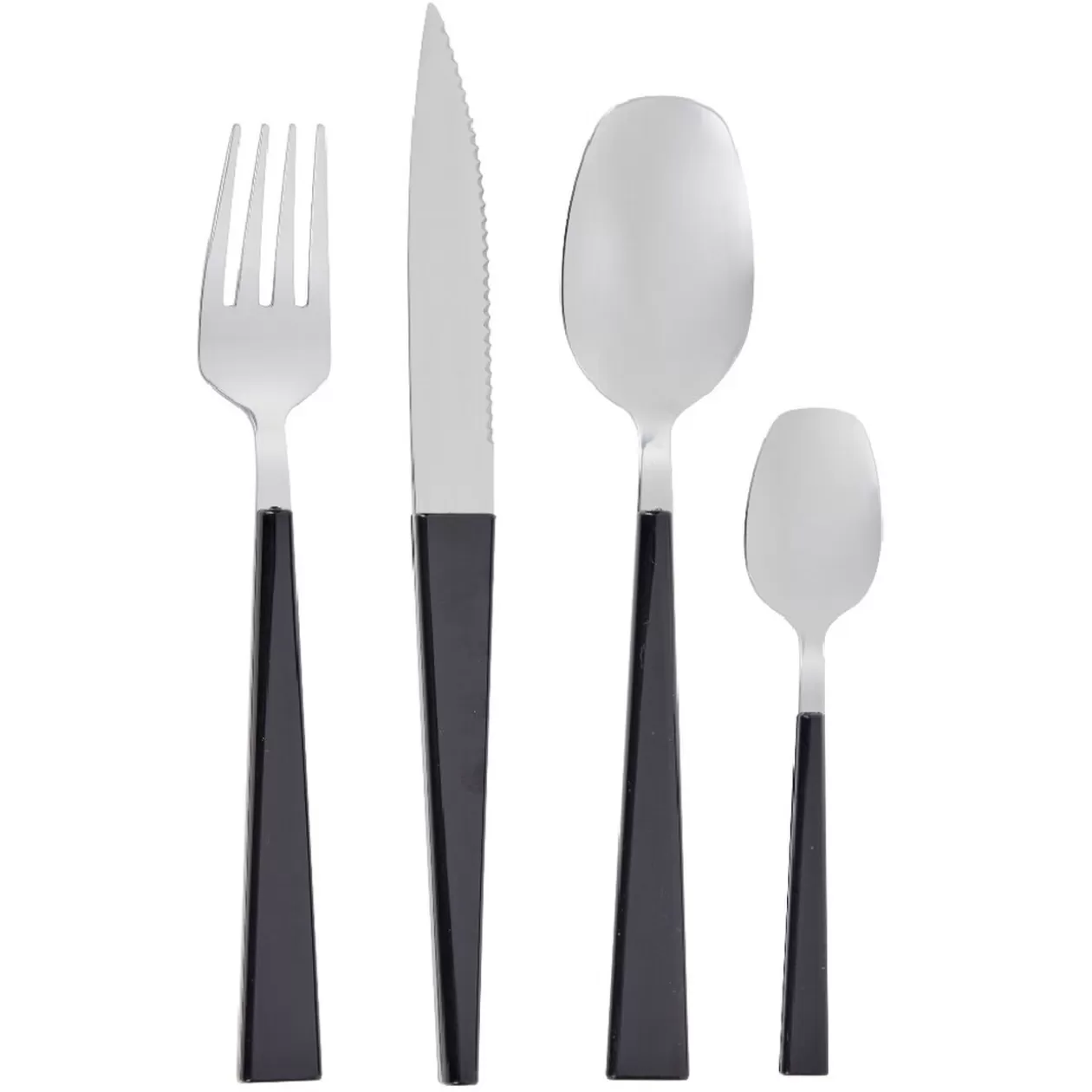 Gifi Ménagère scandinave 24 pièces noir< Vaisselle Et Accessoires De Table