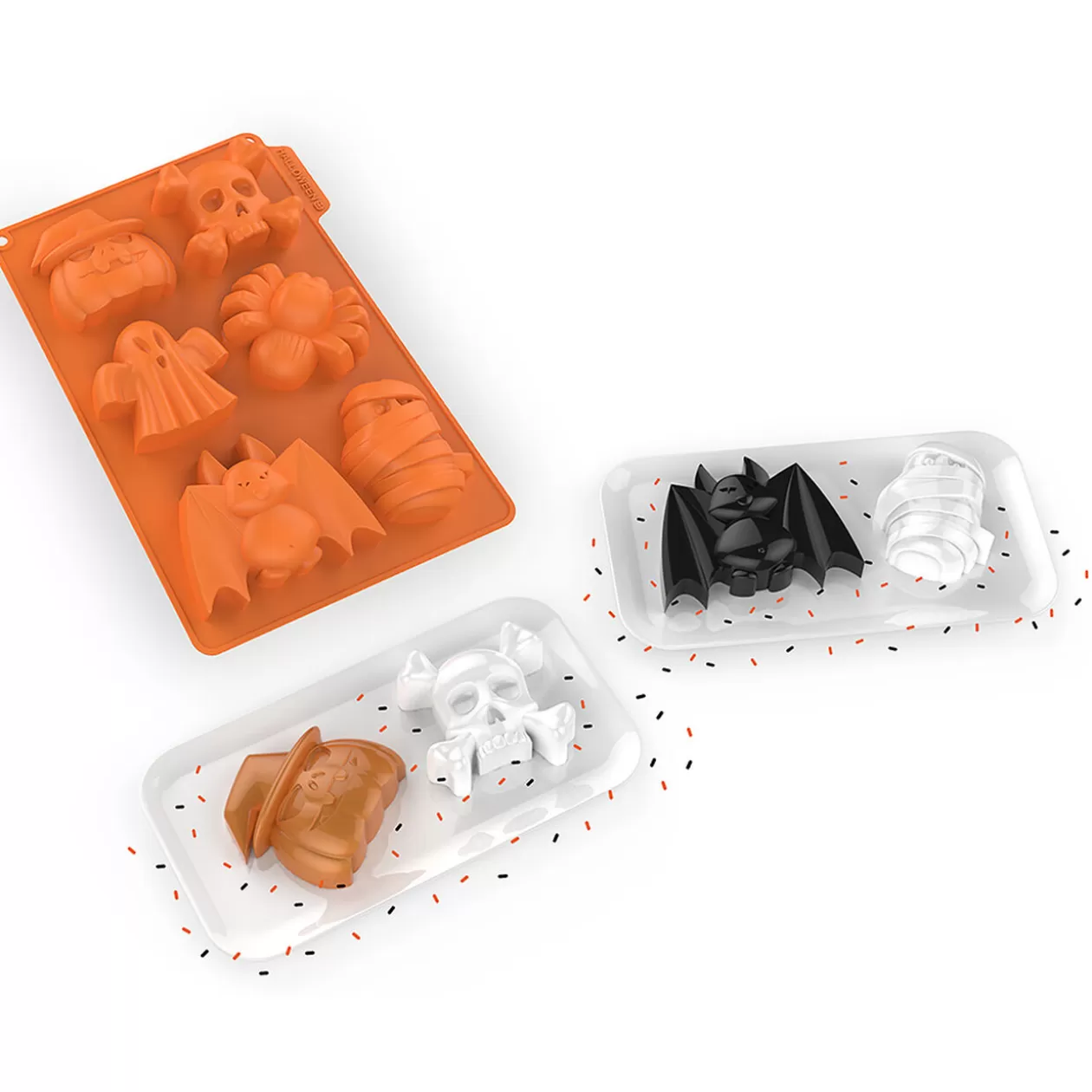 Gifi Moule 6 gateaux forme Halloween orange< Cuisson