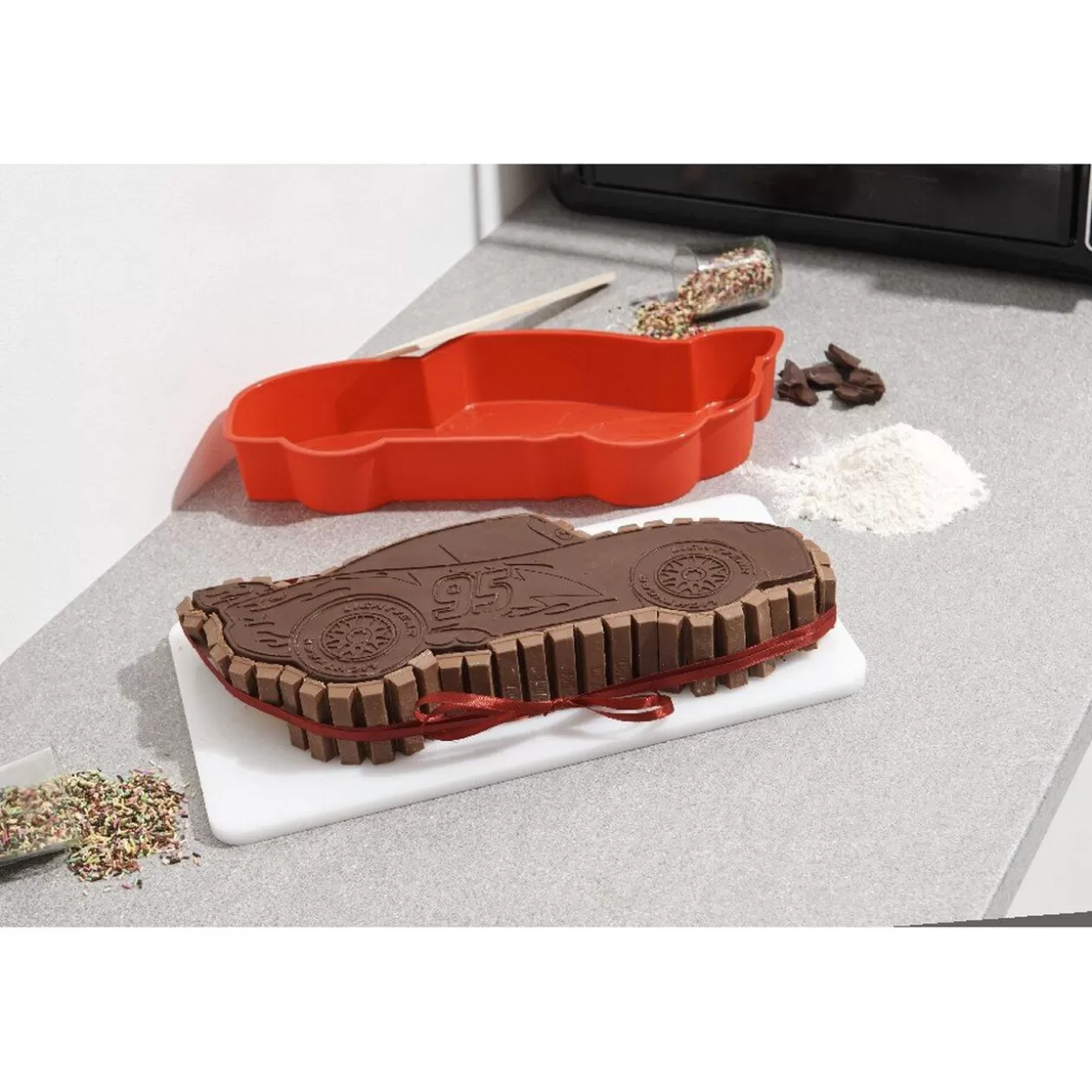 Gifi Moule à gâteau en forme de voiture Cars< Cuisson