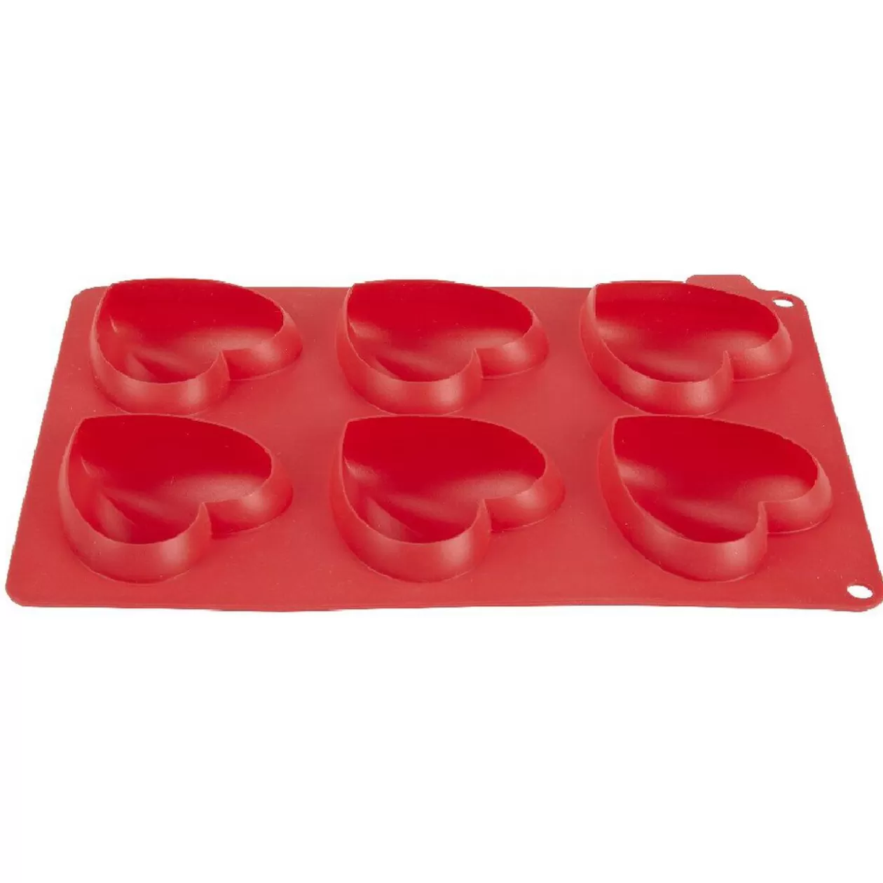 Gifi Moule silicone rouge 6 minis coeurs 3D< Cuisson