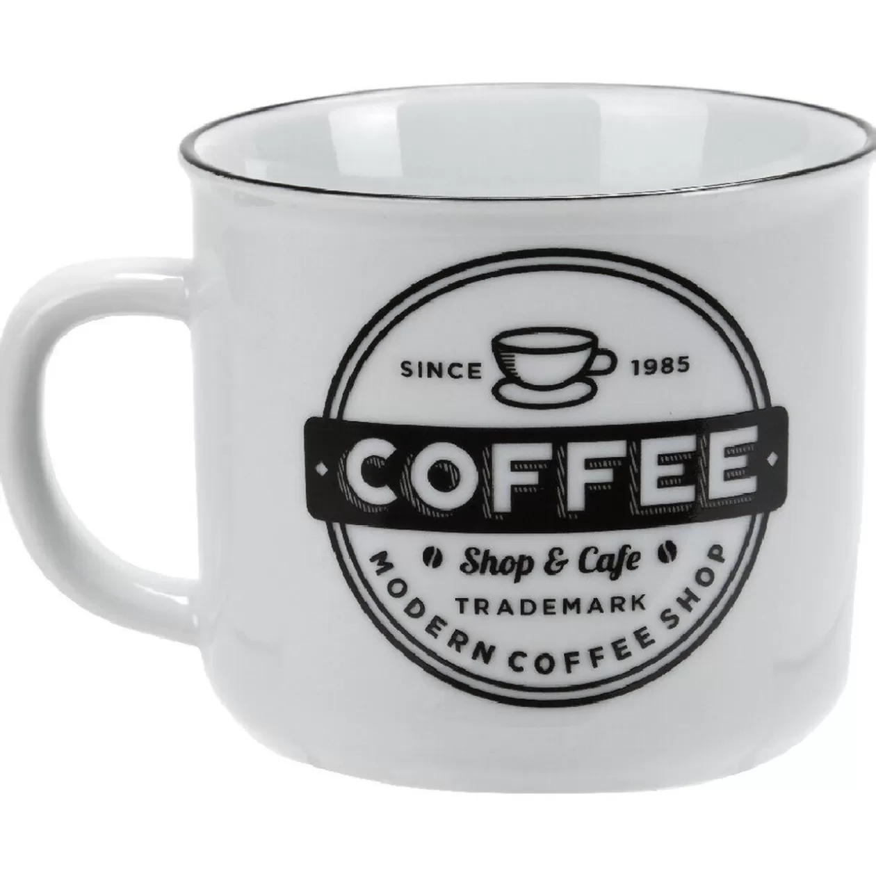 Mug blanc et noir coffee shop Bakery>Gifi Cheap