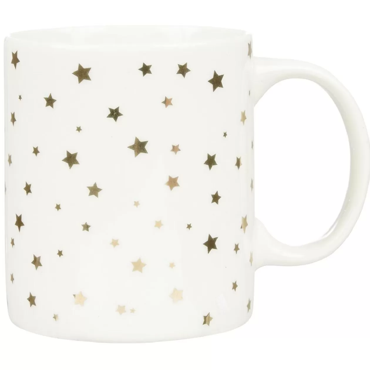 Mug blanc motifs étoiles dorées>Gifi New