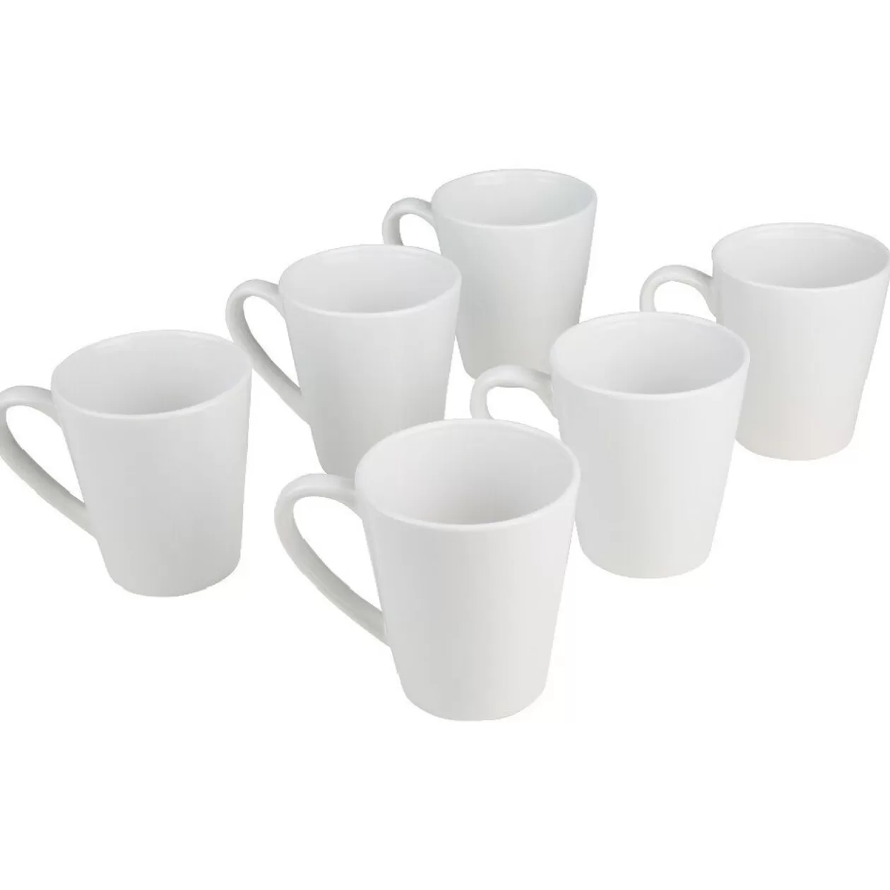 Gifi Mug conique blanc x6< Vaisselle Et Accessoires De Table