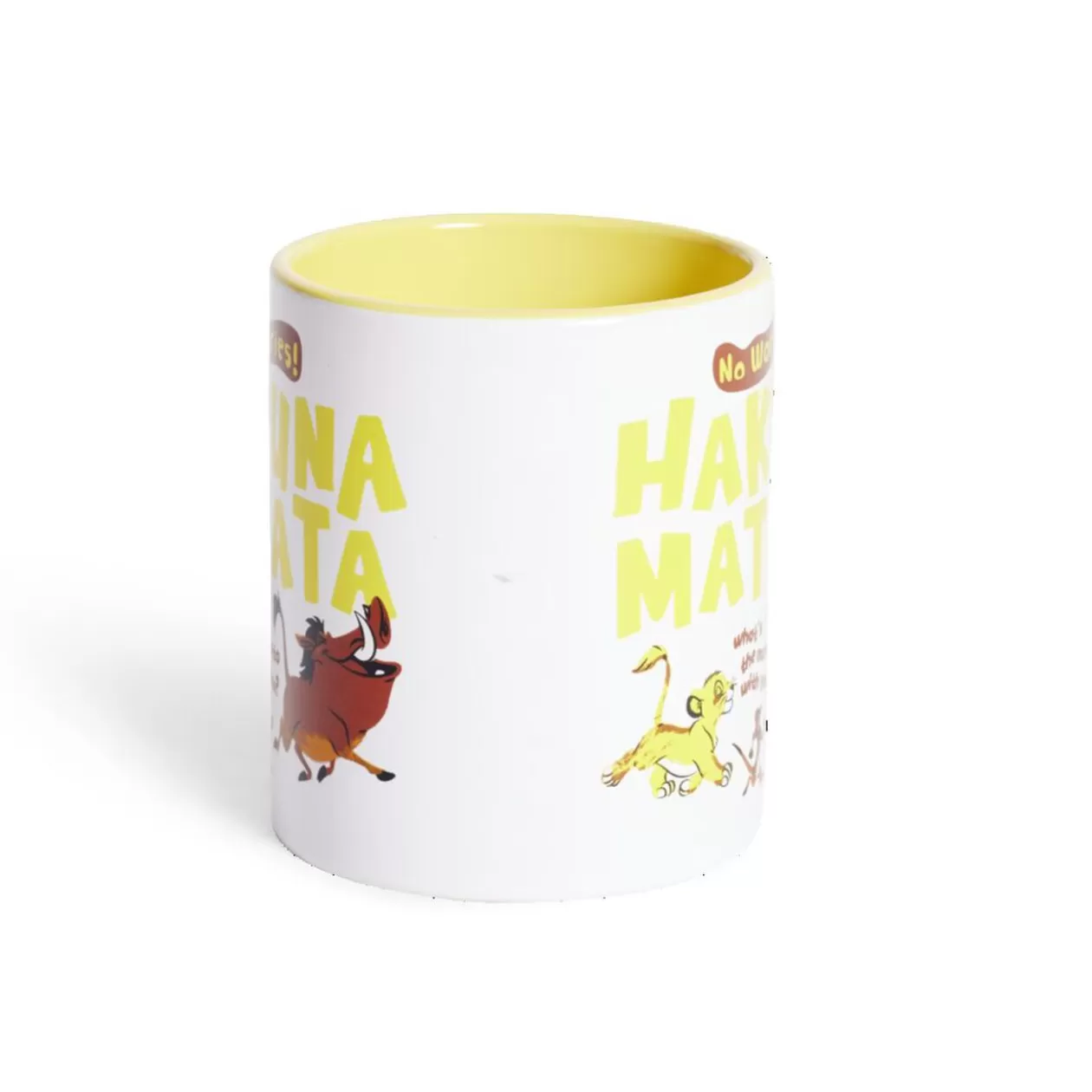 Mug Disney Le Roi Lion Hakuna Matata blanc et jaune 315ml>Gifi Clearance