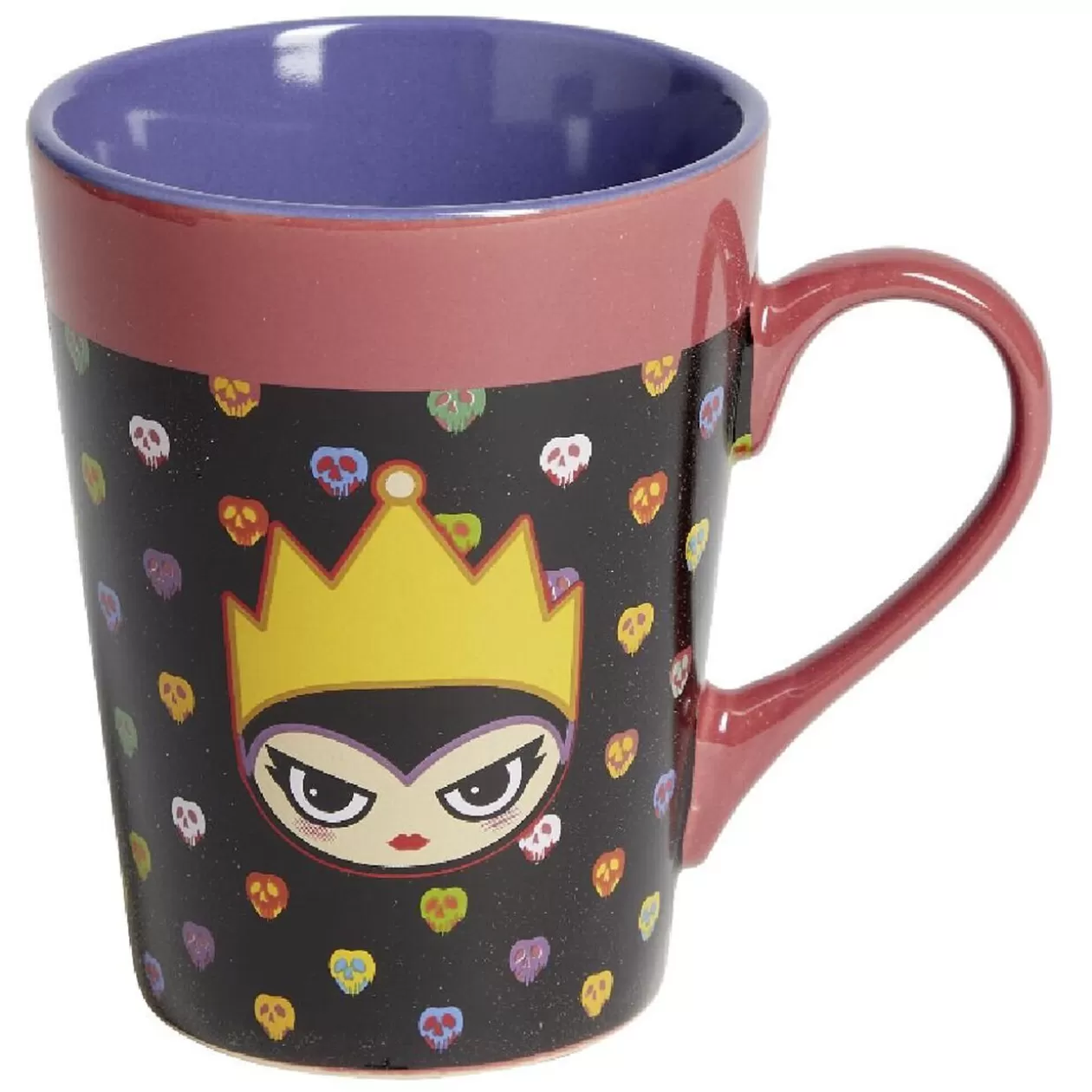 Mug Disney Villains Reine Méchante Grimhilde bleu et jaune H10,5cm>Gifi Outlet