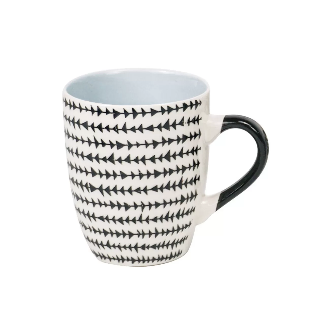 Mug en porcelaine motif graphique noir blanc 33 cl>Gifi Best Sale