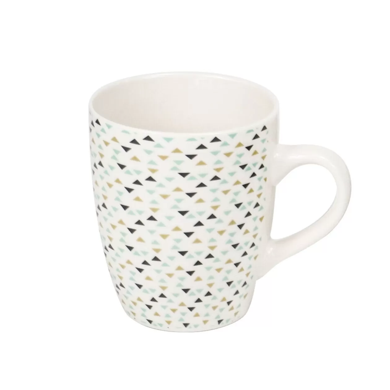 Mug en porcelaine motif triangle multicolore 33 cl>Gifi New