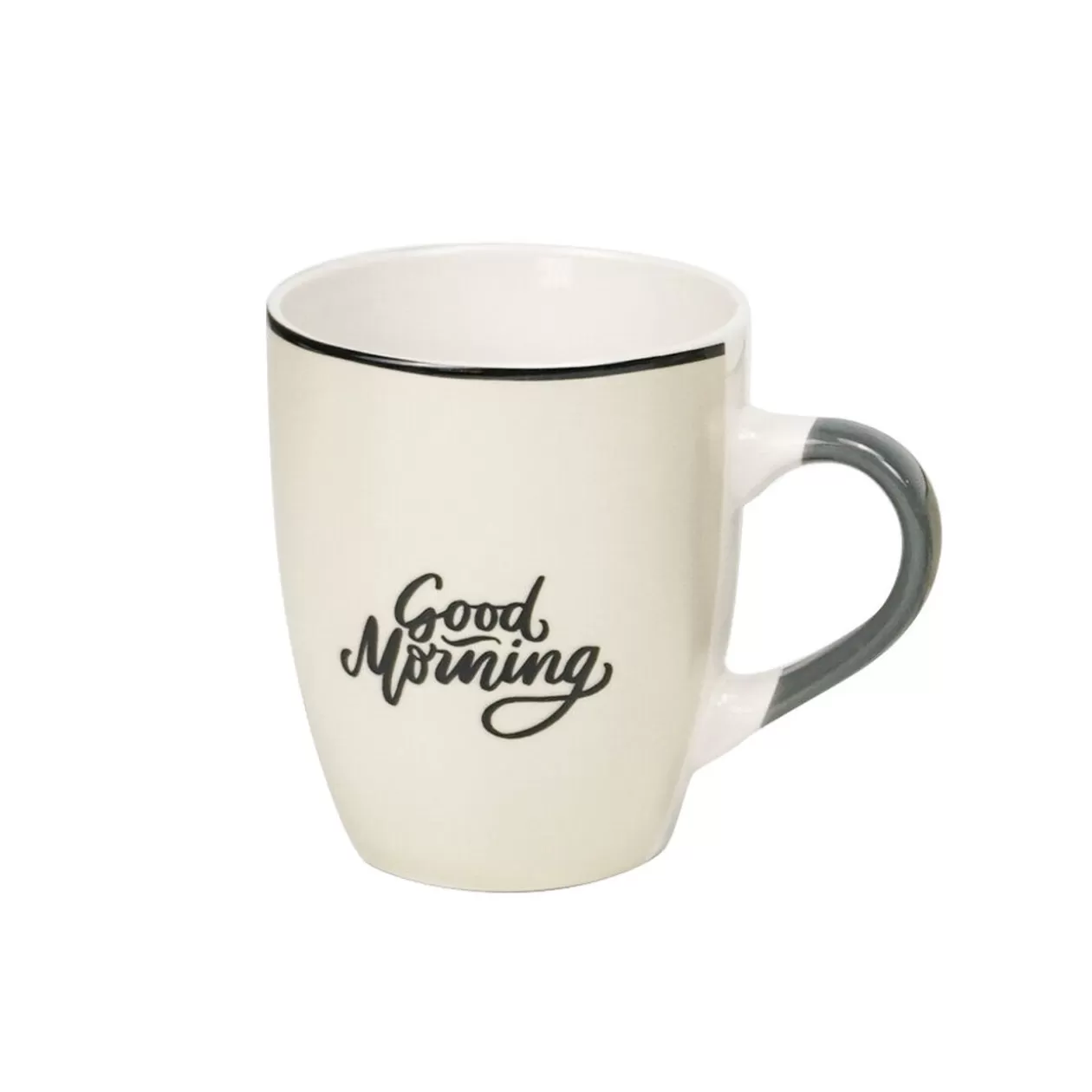 Mug en porcelaine vert avec inscription "Good Morning" 33 cl>Gifi New