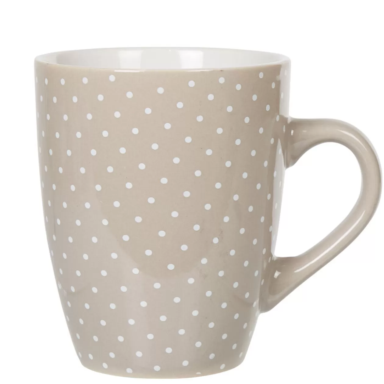 Gifi Mug faïence gris motifs pois blancs< Vaisselle Et Accessoires De Table