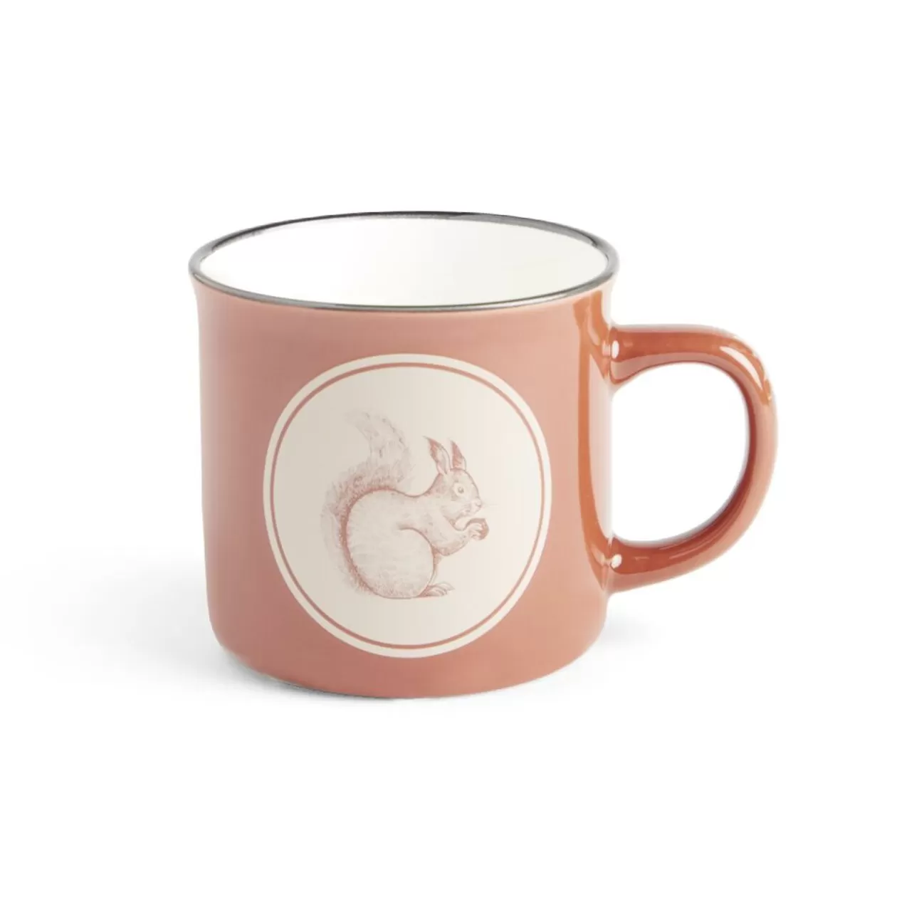 Mug motif écureuil en faïence marron 320ml>Gifi Discount