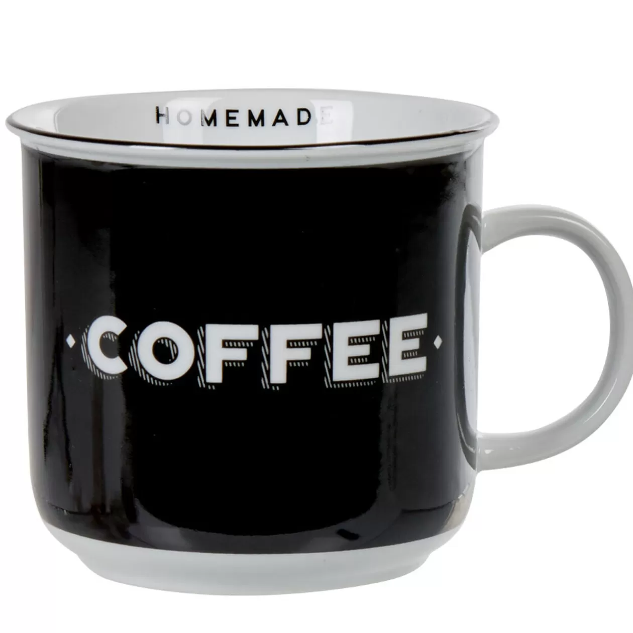 Gifi Mug noir inscription coffee blanc collection Bakery< Vaisselle Et Accessoires De Table