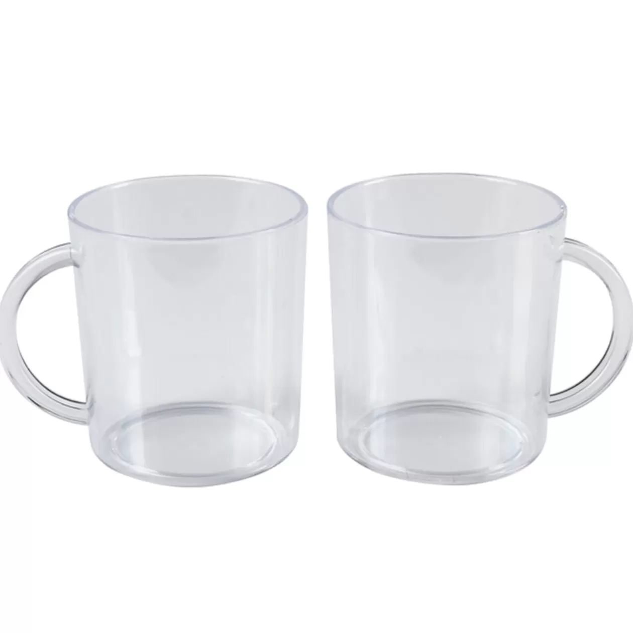 Gifi Mug plastique transparent x2< Vaisselle Et Accessoires De Table