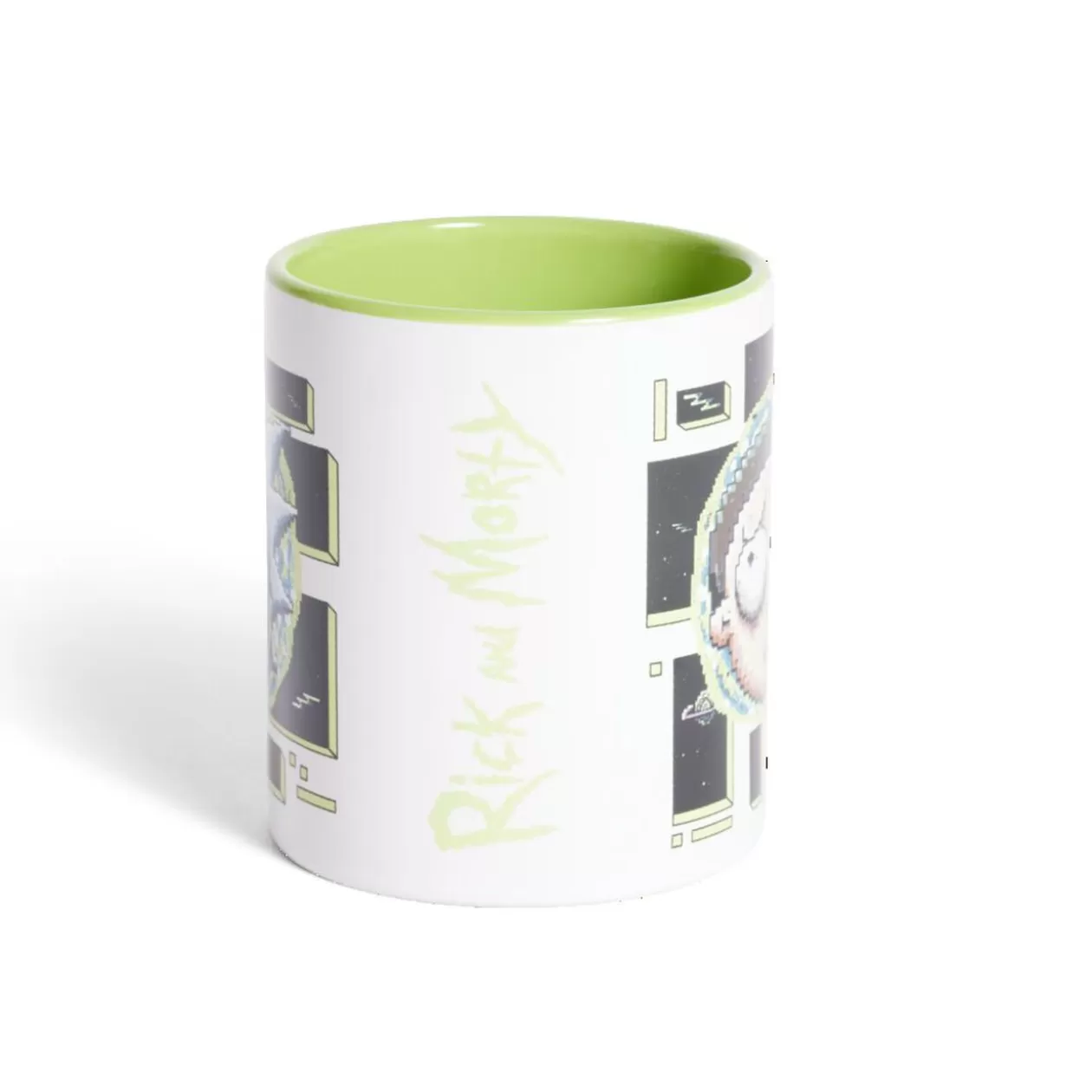 Mug Rick et Morty blanc et vert clair 315ml>Gifi Shop