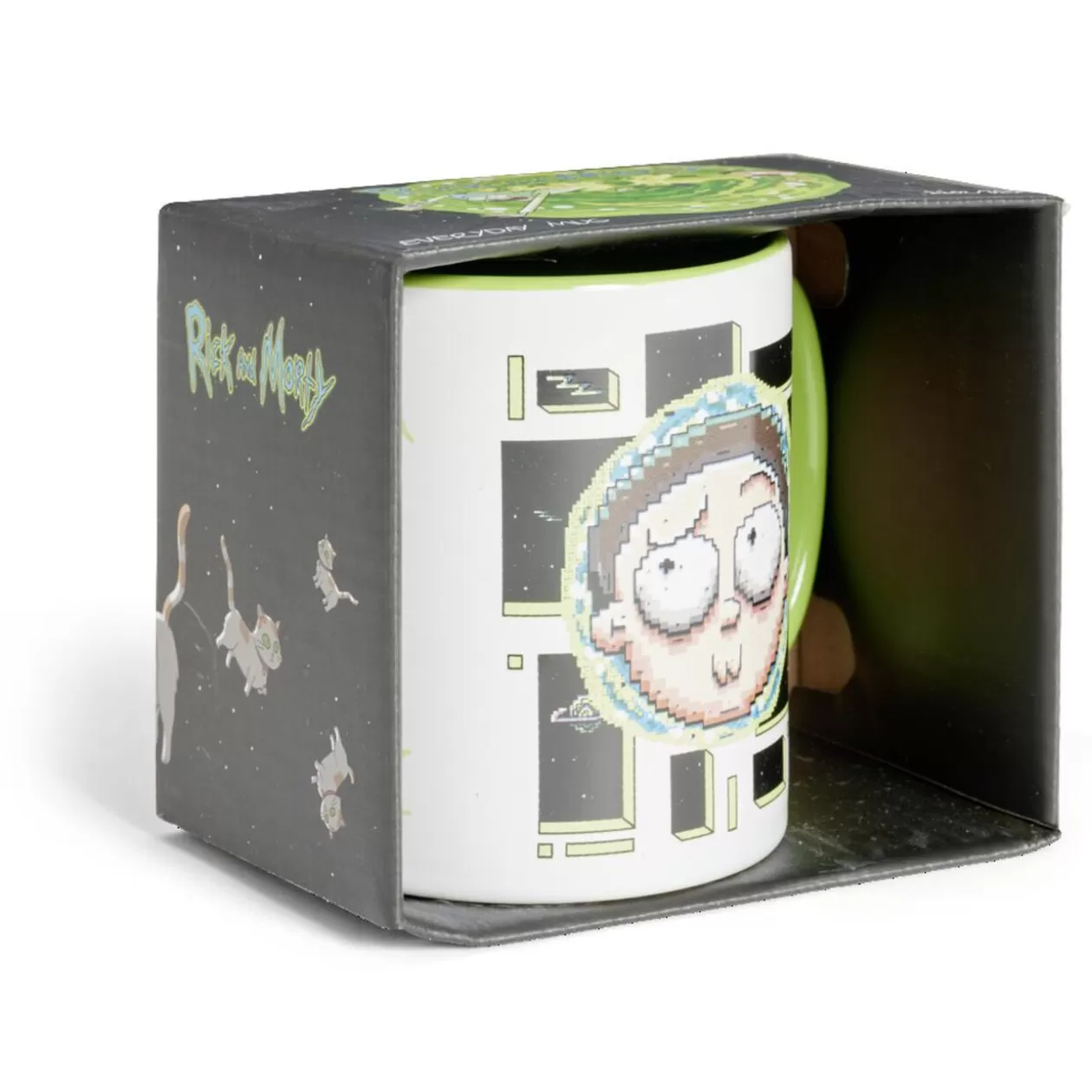 Mug Rick et Morty blanc et vert clair 315ml>Gifi Shop