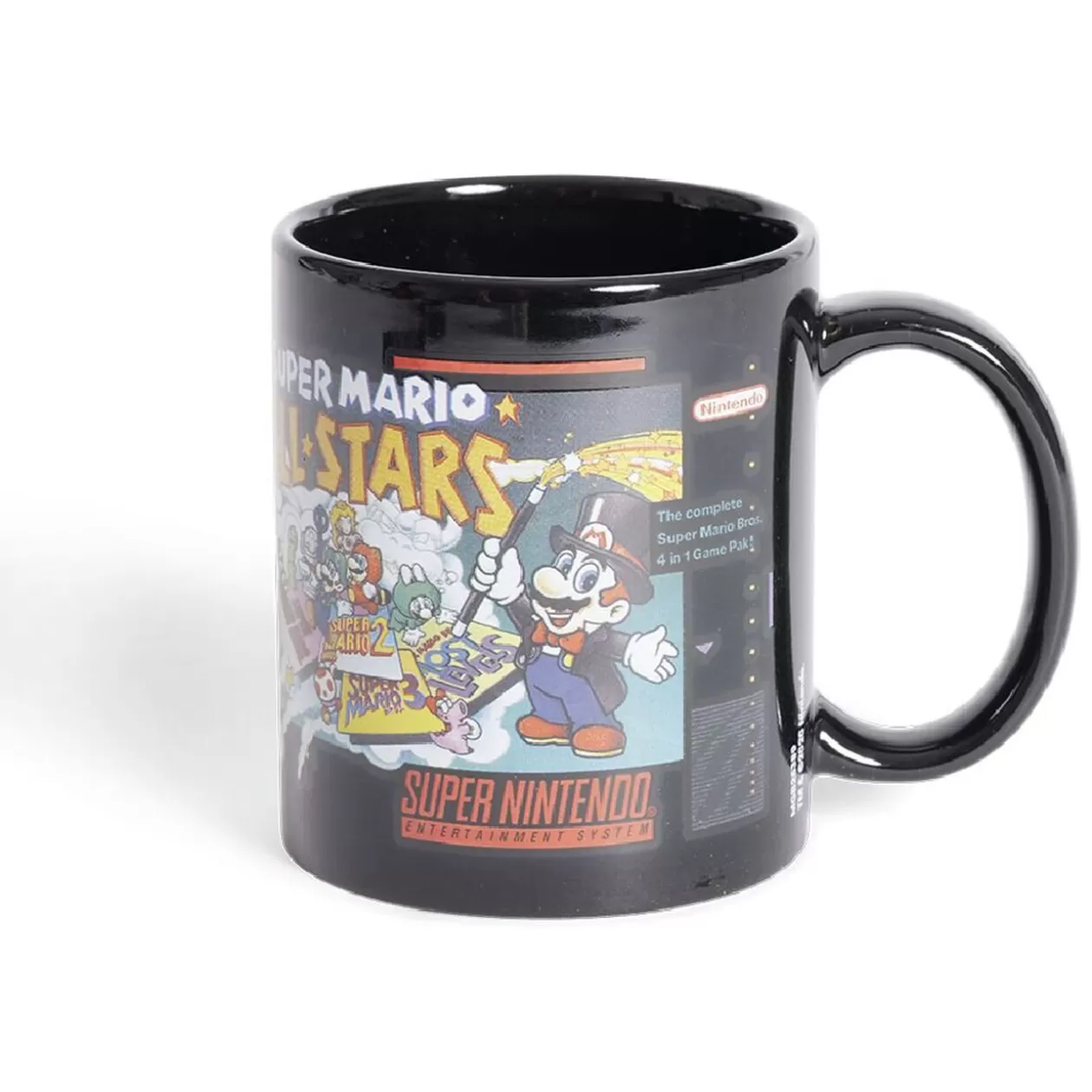 Mug Super Mario Super Nintendo All Stars vintage noir et rouge 315ml>Gifi Cheap