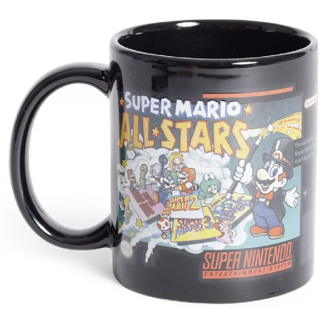 Mug Super Mario Super Nintendo All Stars vintage noir et rouge 315ml>Gifi Cheap